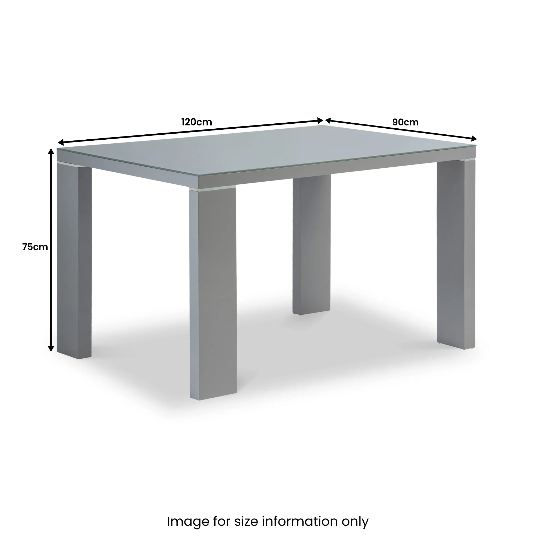 Jackson Grey Gloss Rectangular Dining Table - Image 4