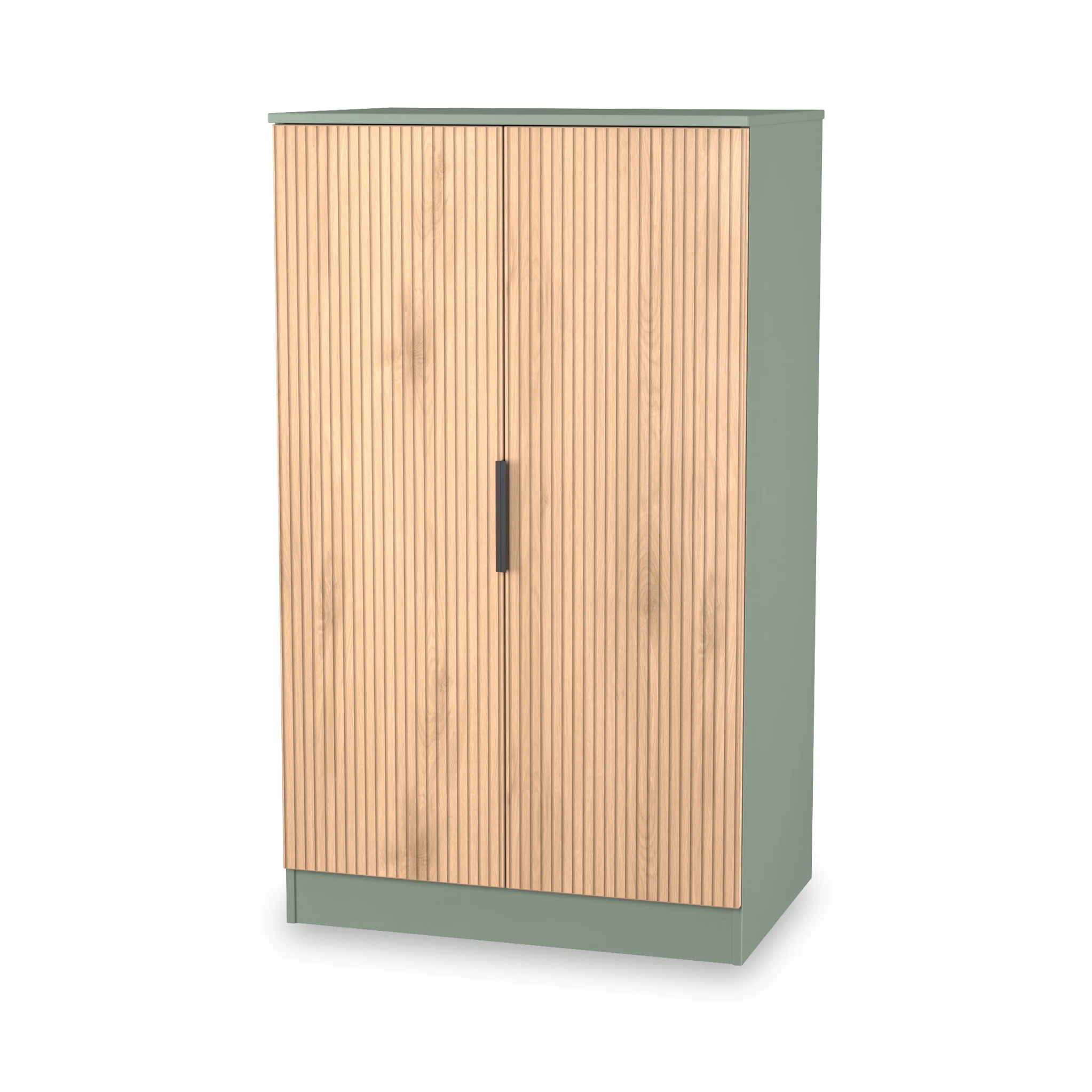 Jago Slatted Effect 2 Door Midi Wardrobe - Image 10