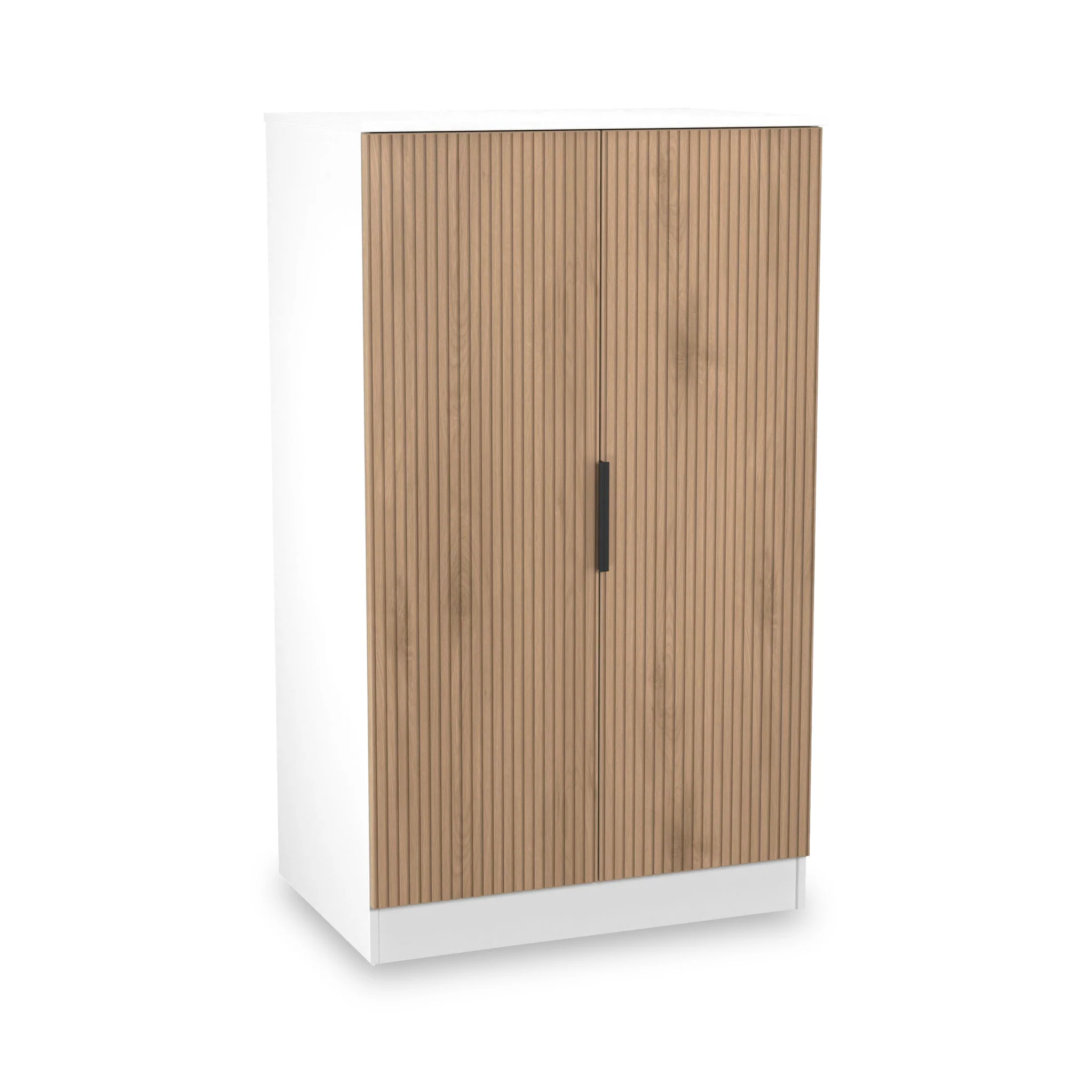 Jago Slatted Effect 2 Door Midi Wardrobe - Image 13