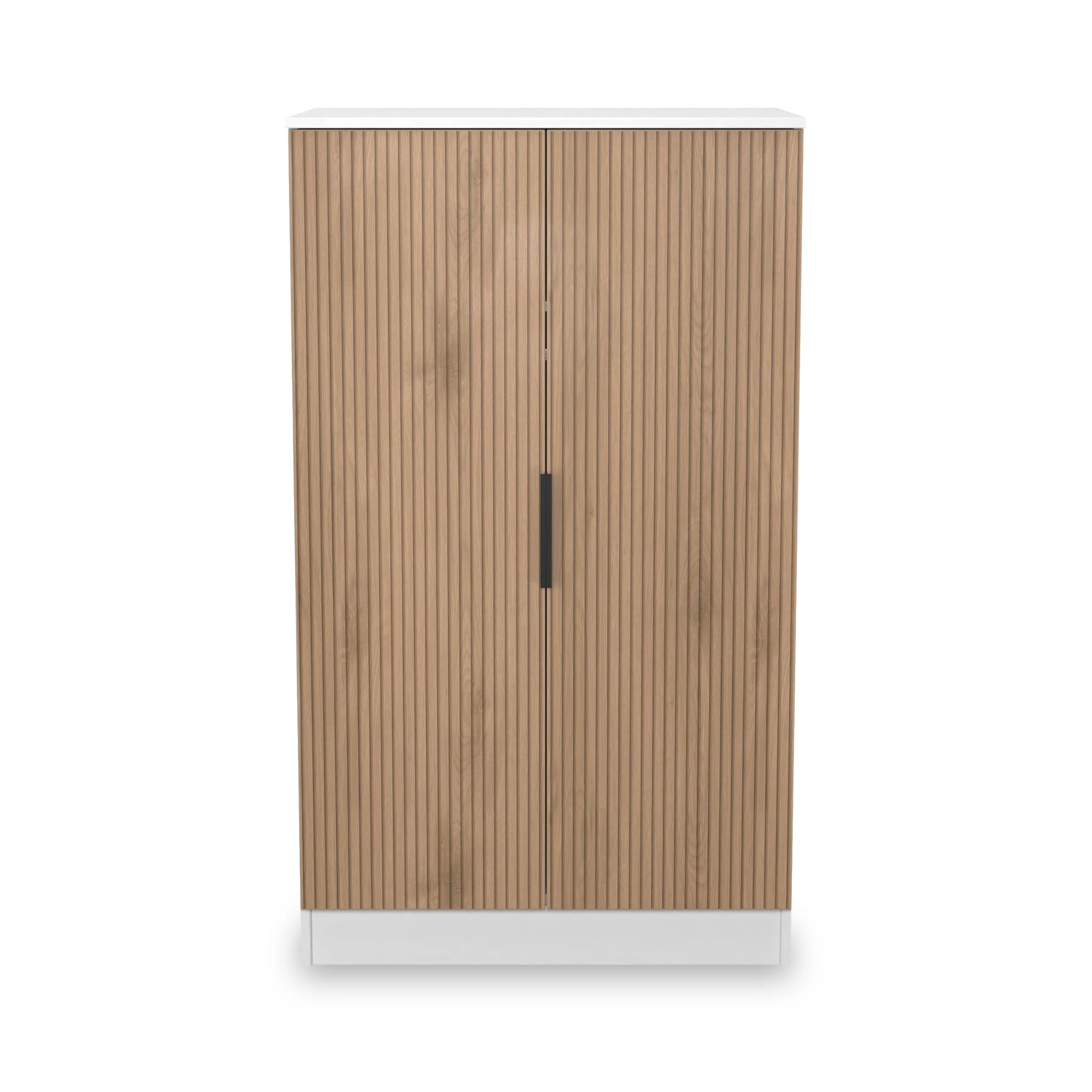 Jago Slatted Effect 2 Door Midi Wardrobe - Image 14