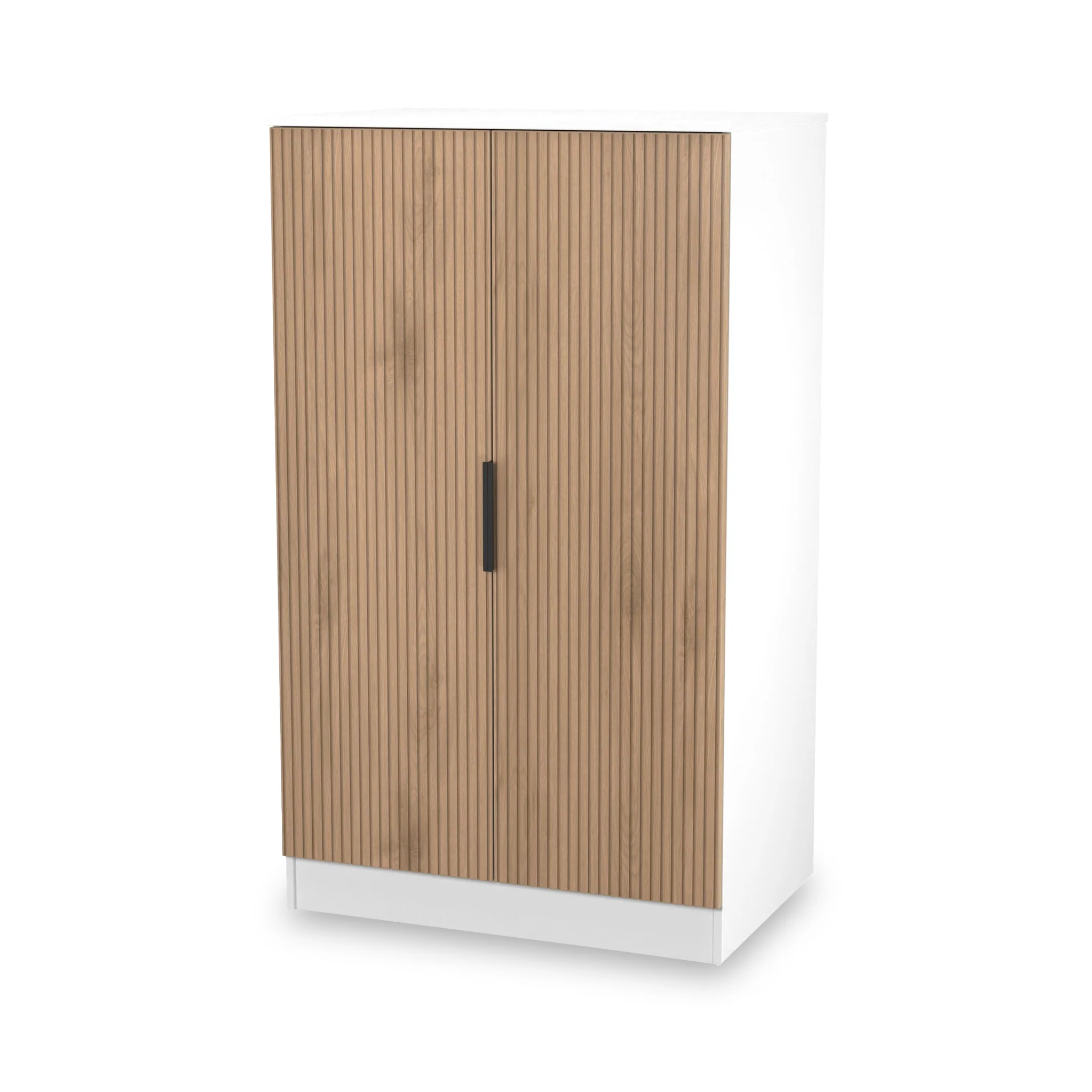 Jago Slatted Effect 2 Door Midi Wardrobe - Image 16