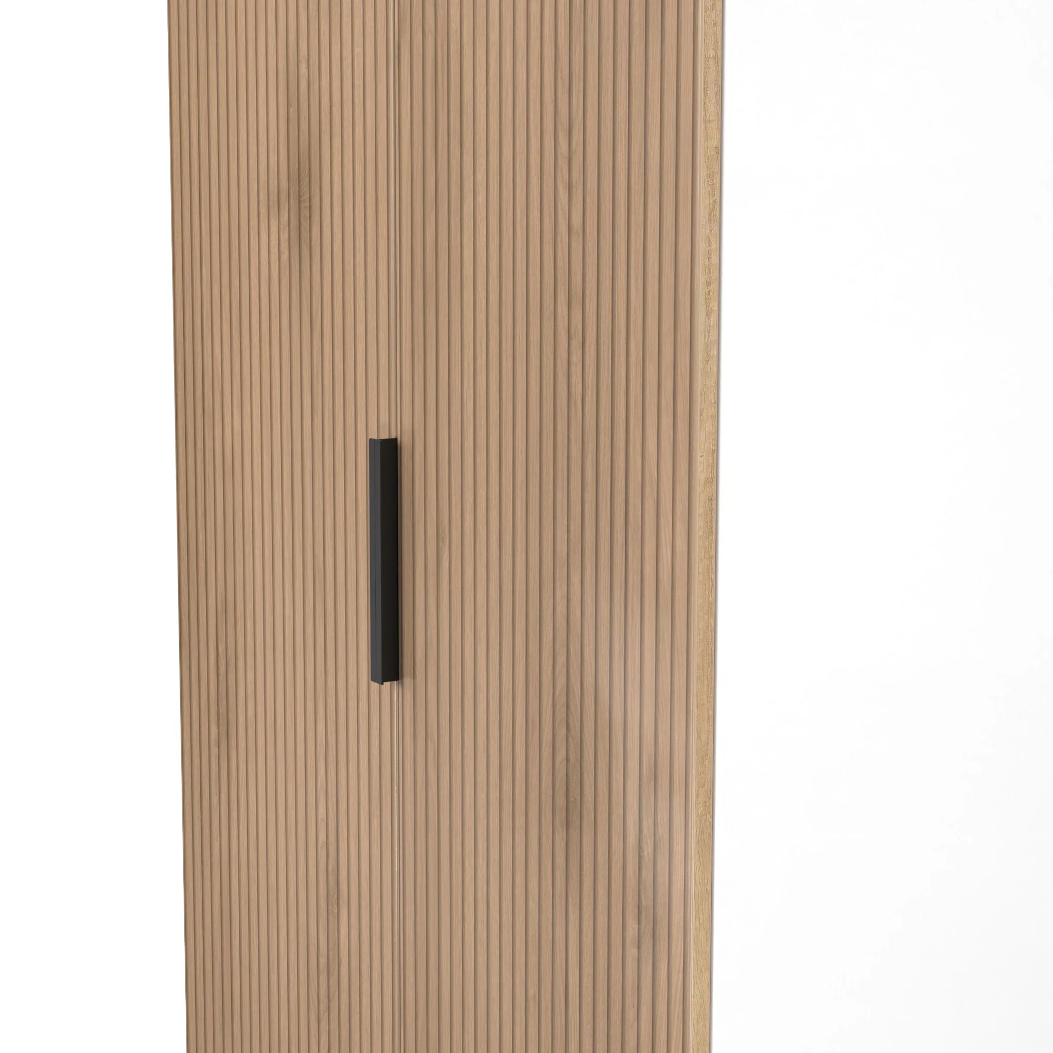 Jago Slatted Effect 2 Door Midi Wardrobe - Image 18