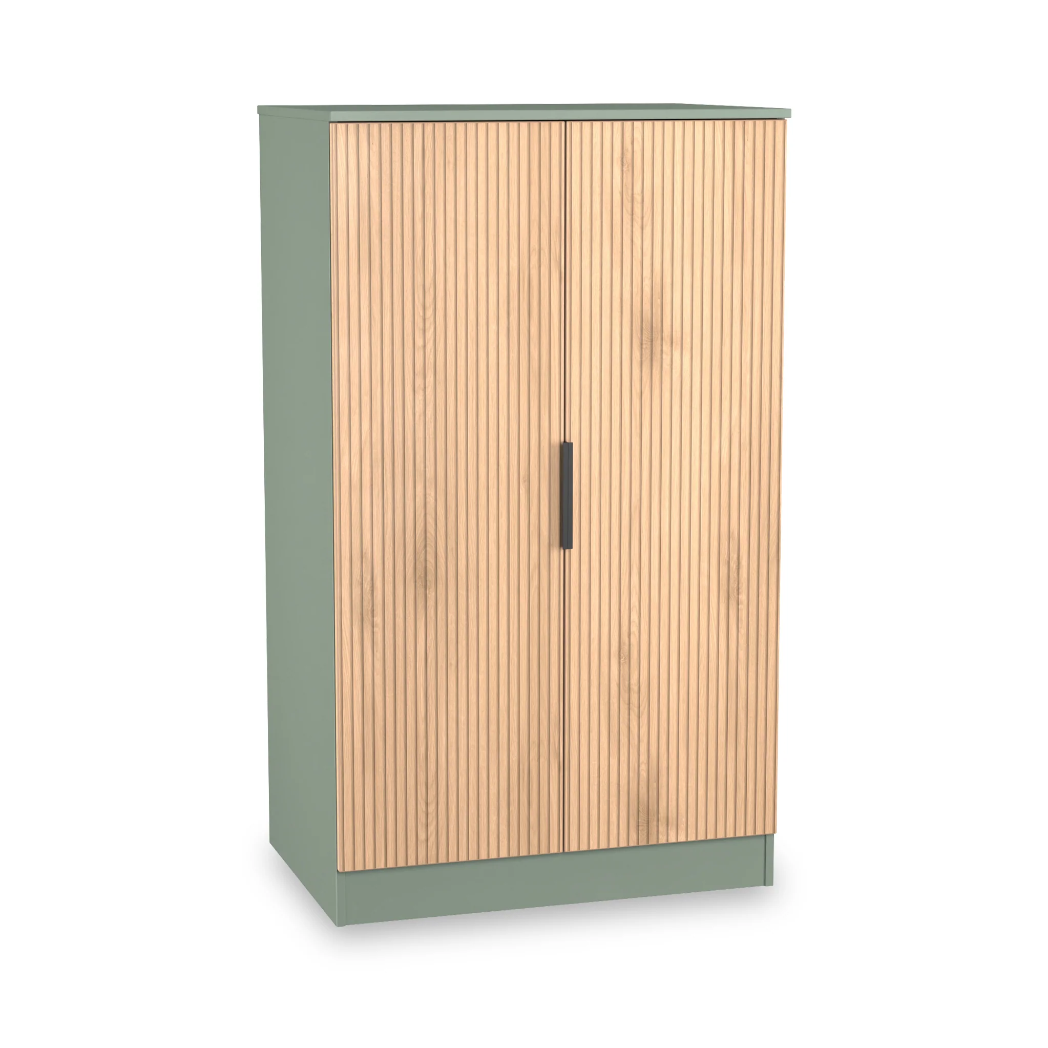 Jago Slatted Effect 2 Door Midi Wardrobe - Image 7