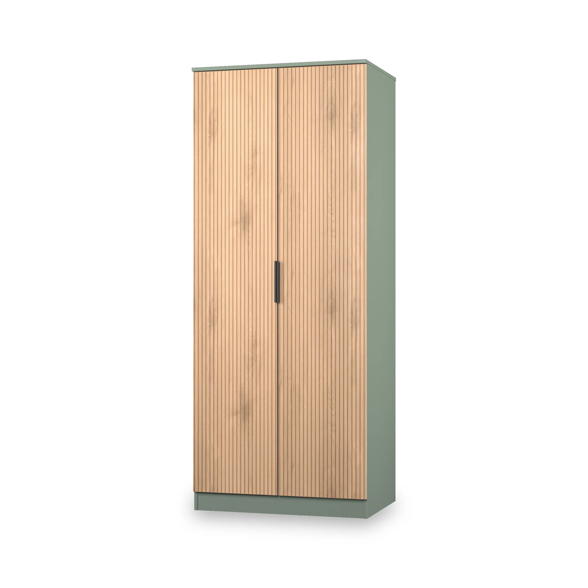 Jago Slatted Effect 2 Door Wardrobe - Image 13