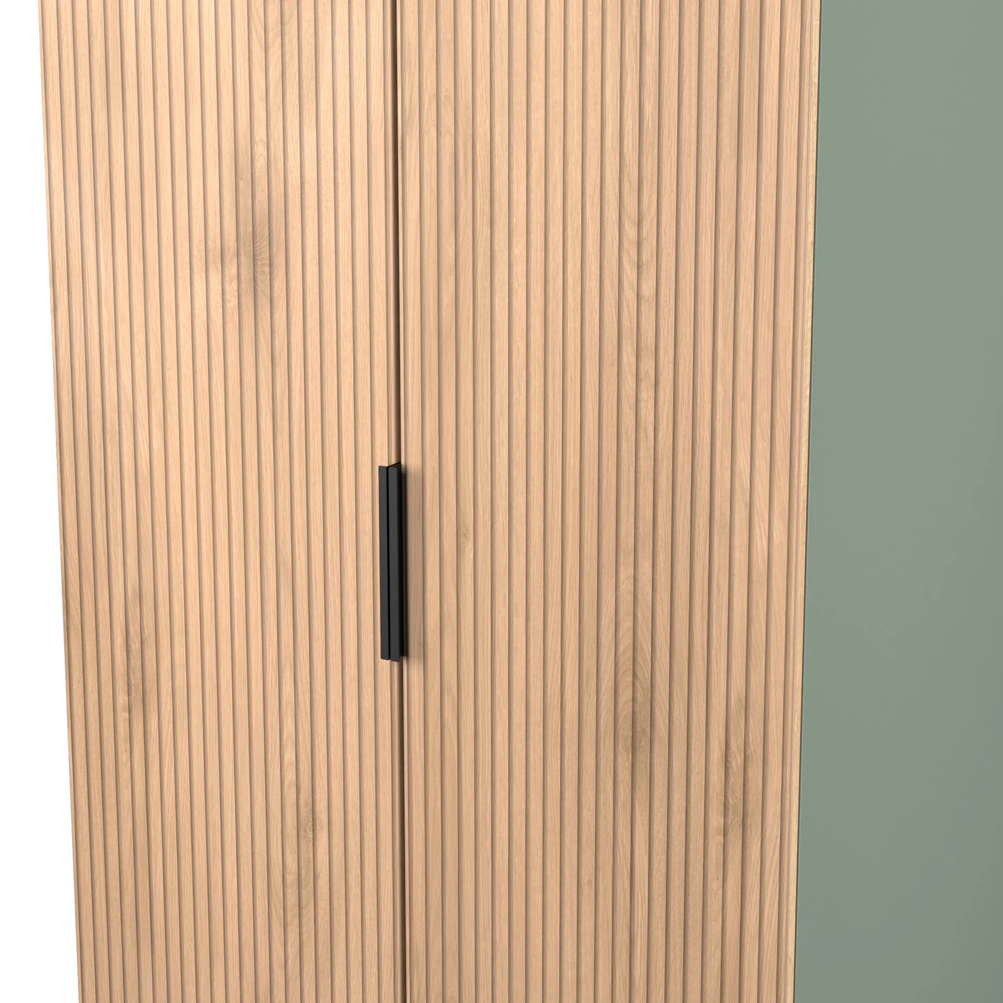 Jago Slatted Effect 2 Door Wardrobe - Image 15