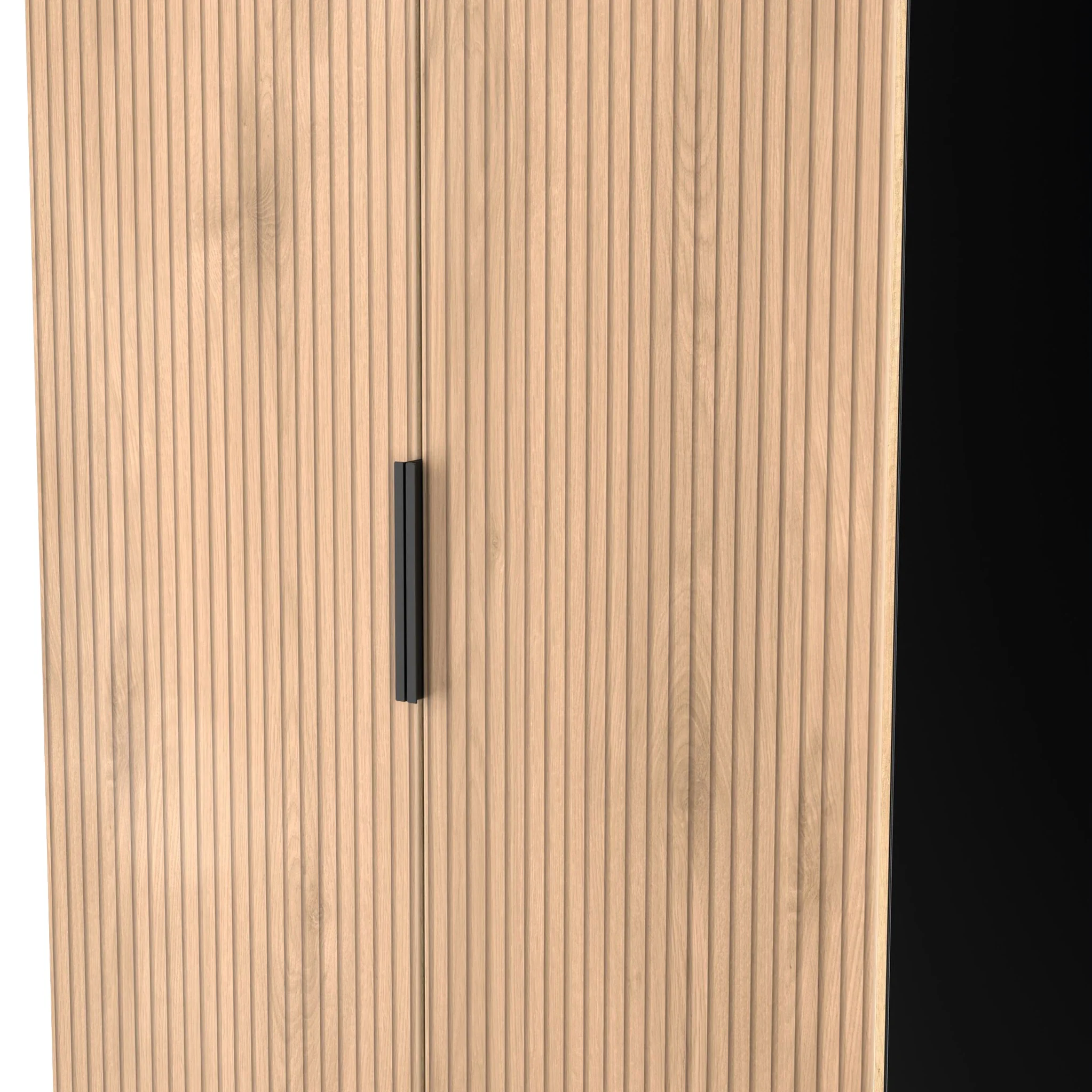 Jago Slatted Effect 2 Door Wardrobe - Image 8