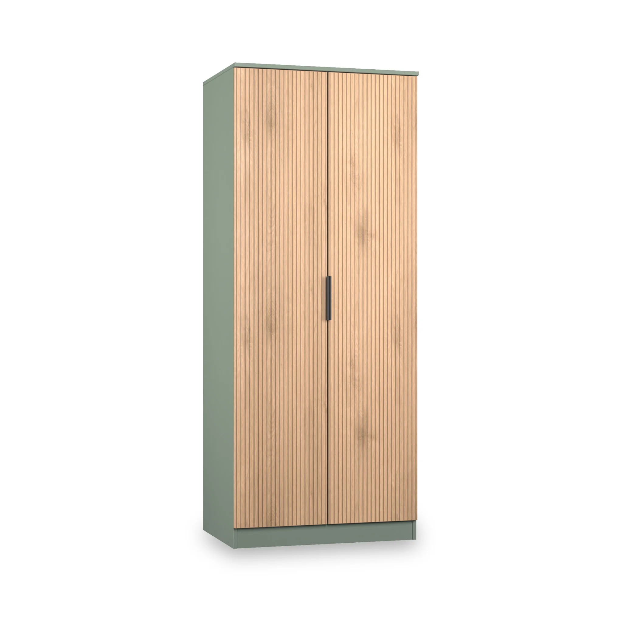 Jago Slatted Effect 2 Door Wardrobe - Image 9