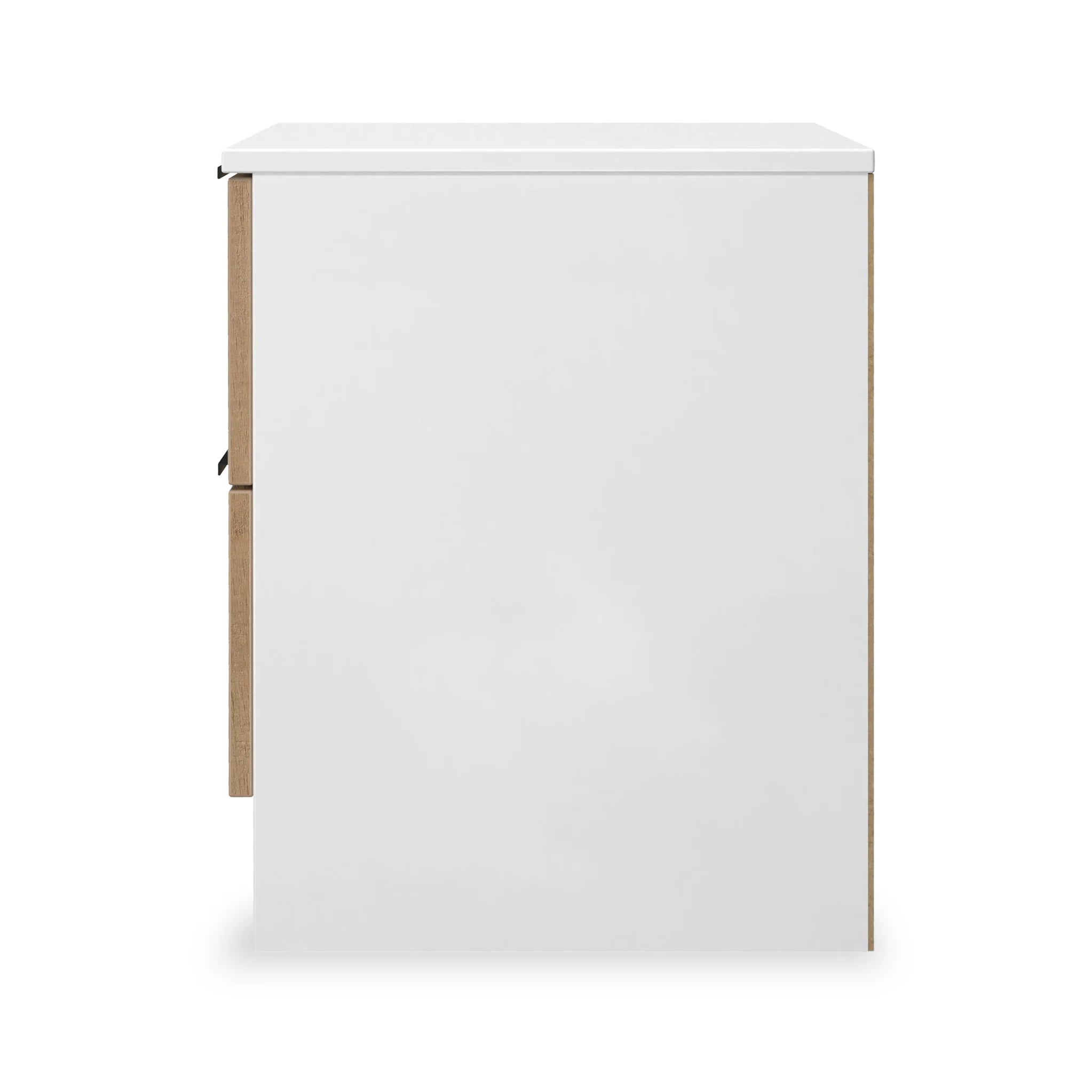 Jago Slatted Effect 2 Drawer Bedside Table - Image 13