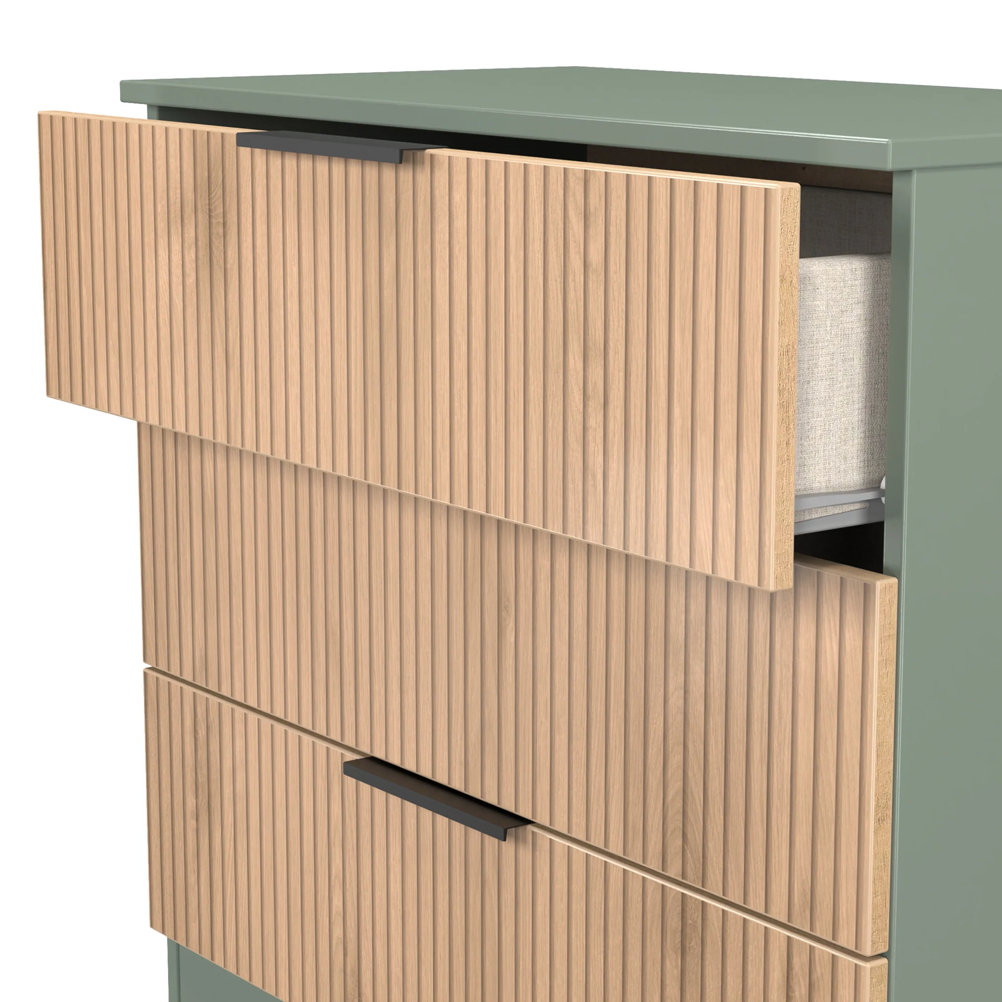 Jago Slatted Effect 3 Drawer Chest - Image 10