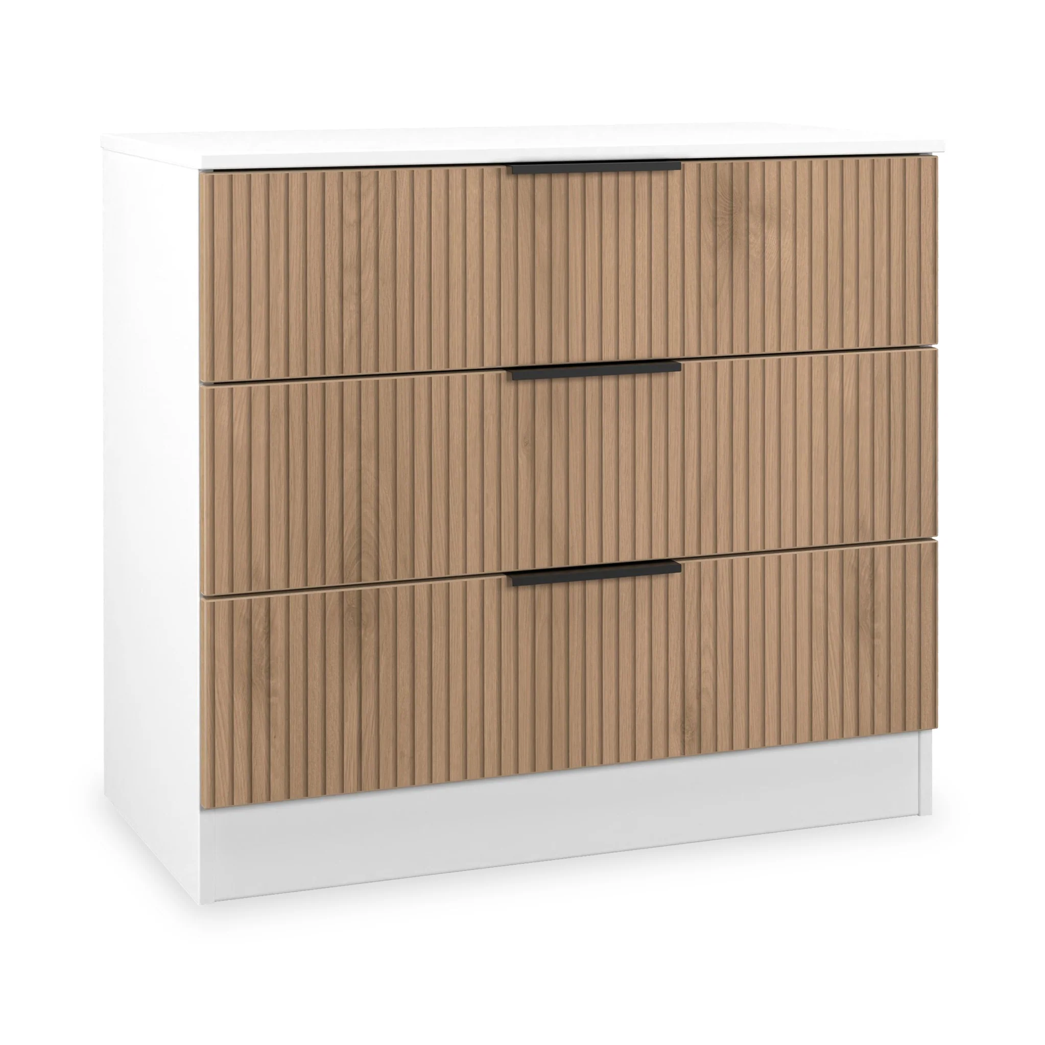 Jago Slatted Effect 3 Drawer Chest - Image 11