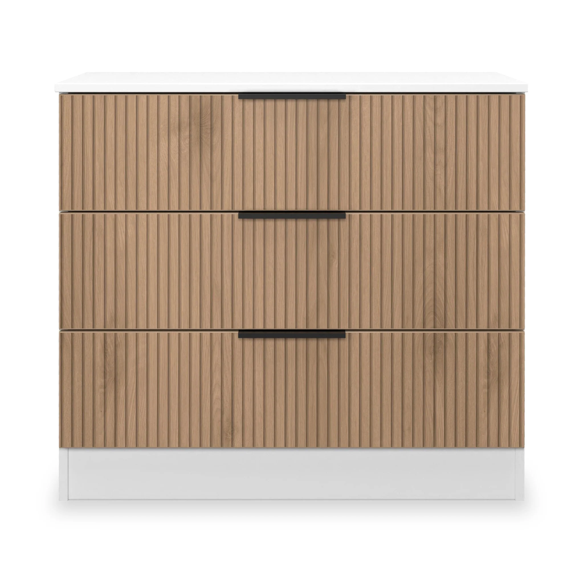 Jago Slatted Effect 3 Drawer Chest - Image 12