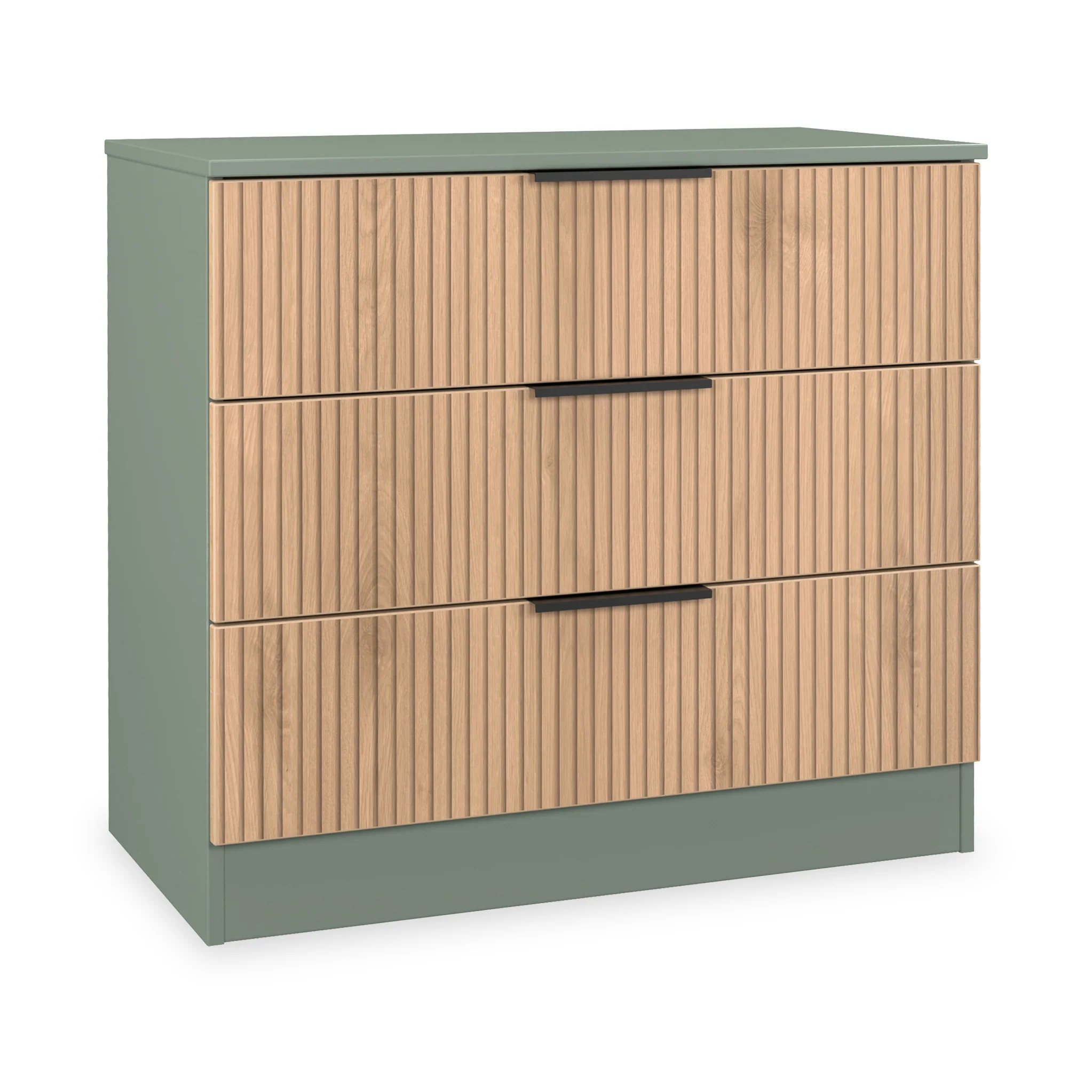 Jago Slatted Effect 3 Drawer Chest - Image 6
