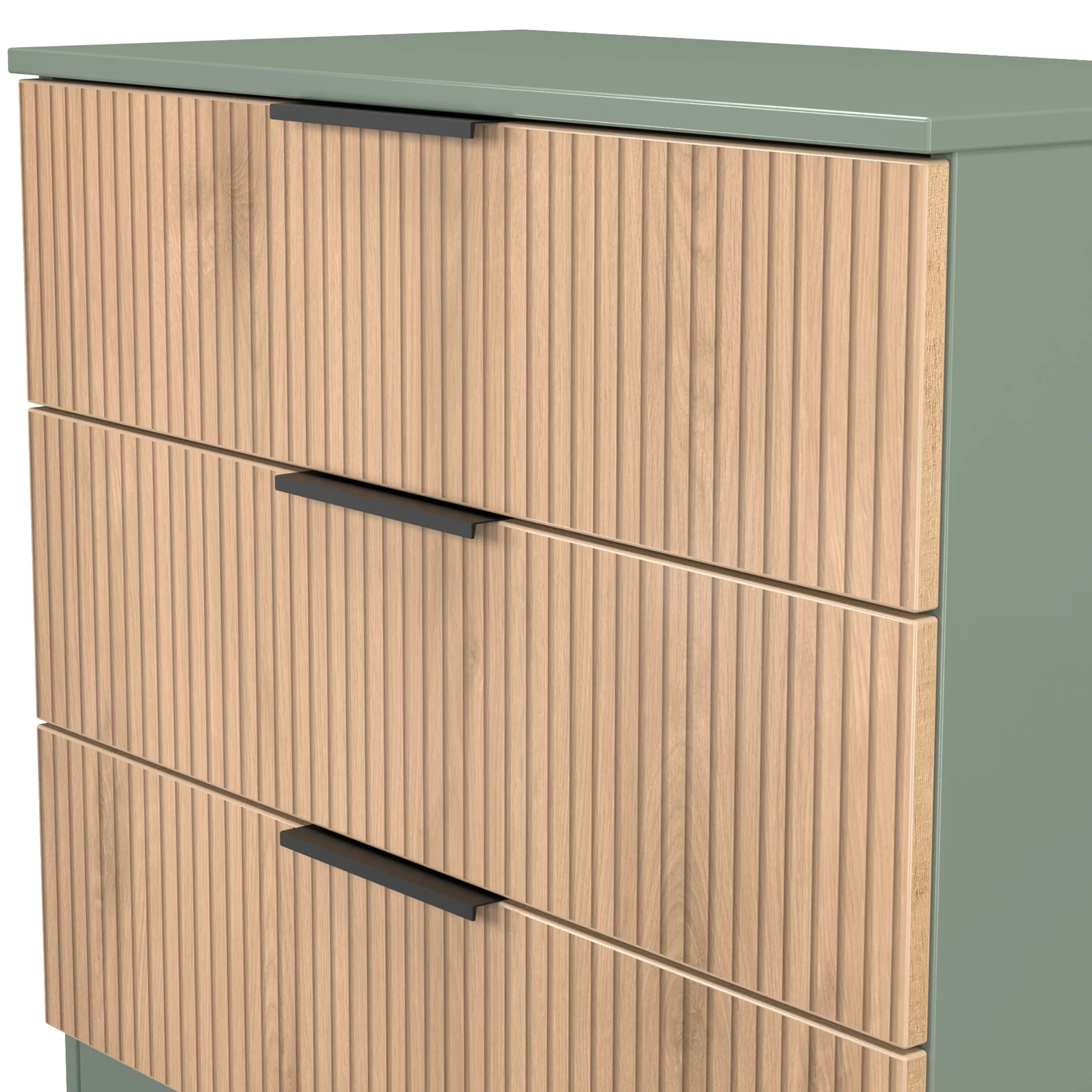 Jago Slatted Effect 3 Drawer Chest - Image 9