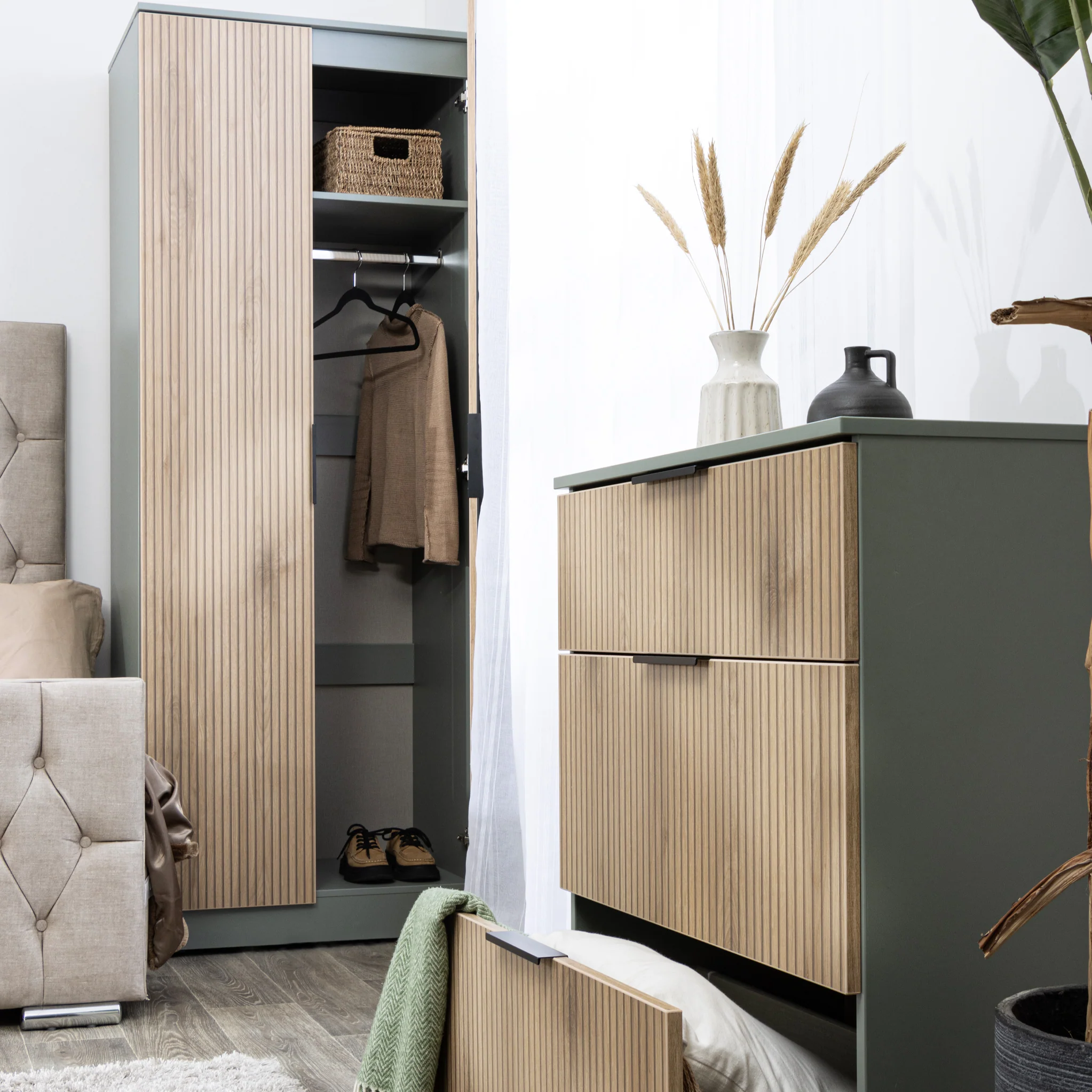 Jago Slatted Effect 3 Drawer Deep Chest - Image 10