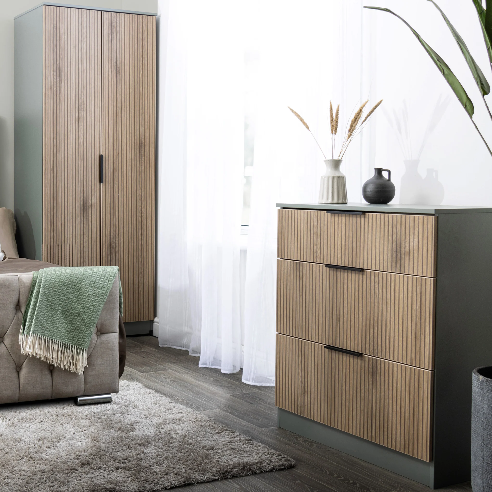 Jago Slatted Effect 3 Drawer Deep Chest - Image 12