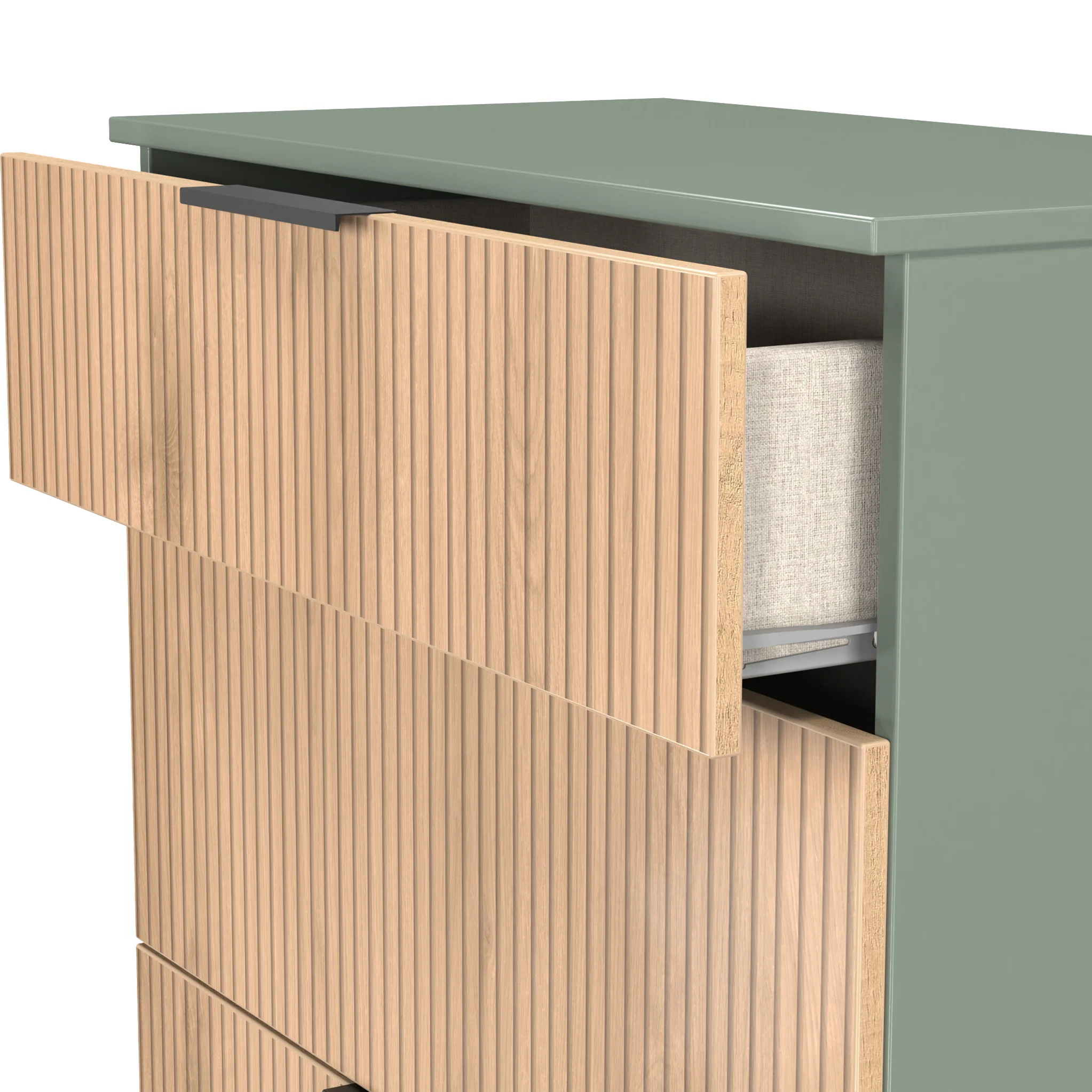 Jago Slatted Effect 3 Drawer Deep Chest - Image 17