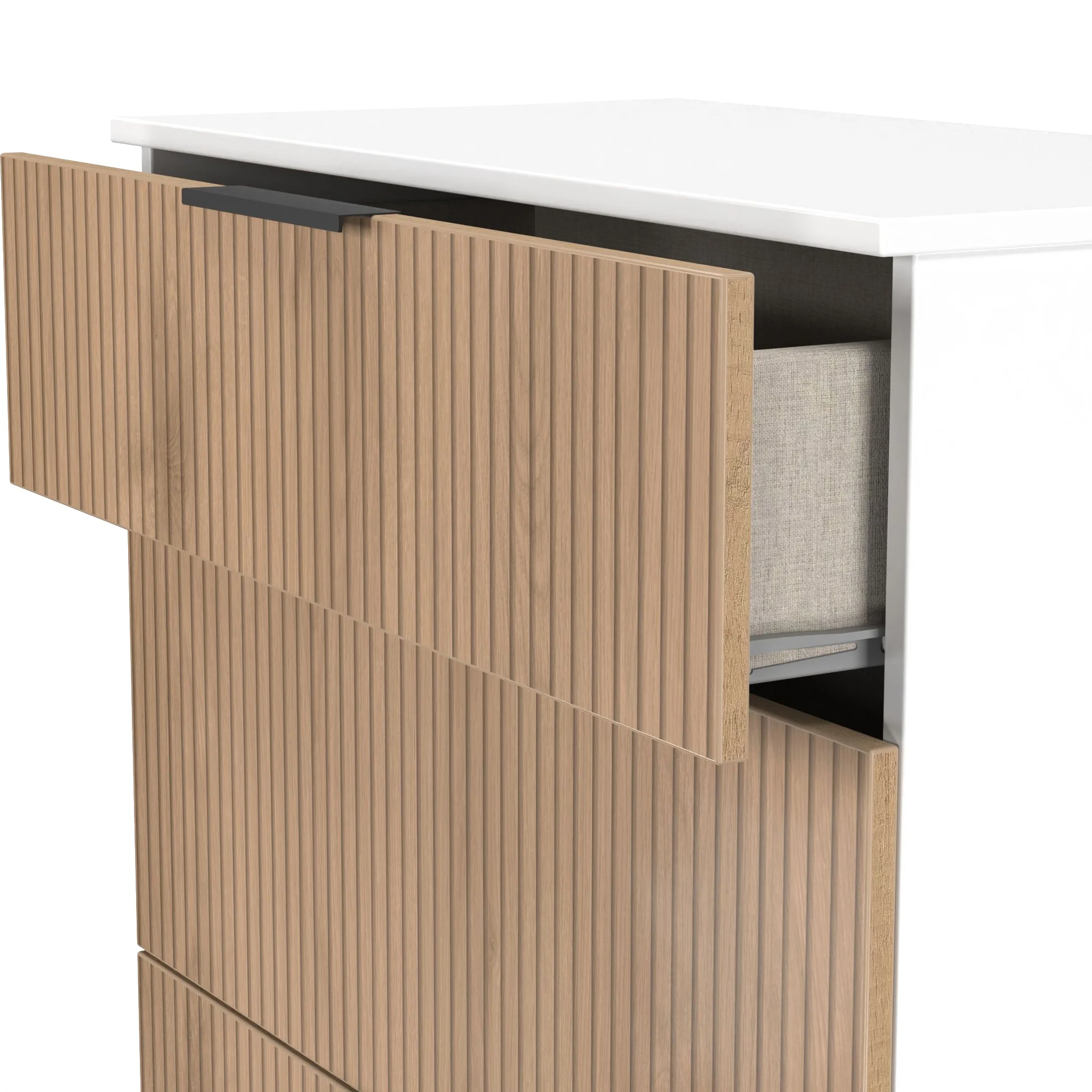 Jago Slatted Effect 3 Drawer Deep Chest - Image 26