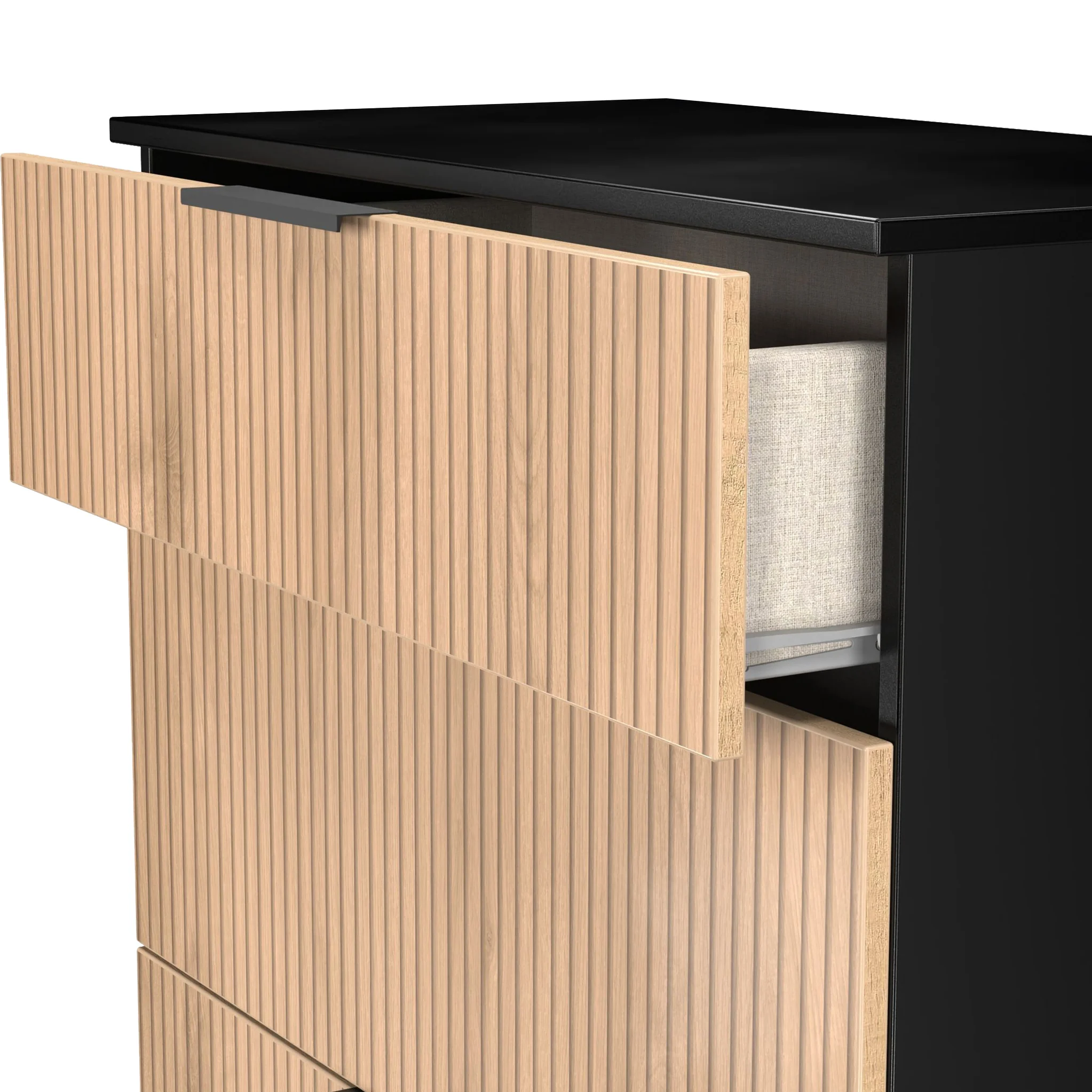 Jago Slatted Effect 3 Drawer Deep Chest - Image 7