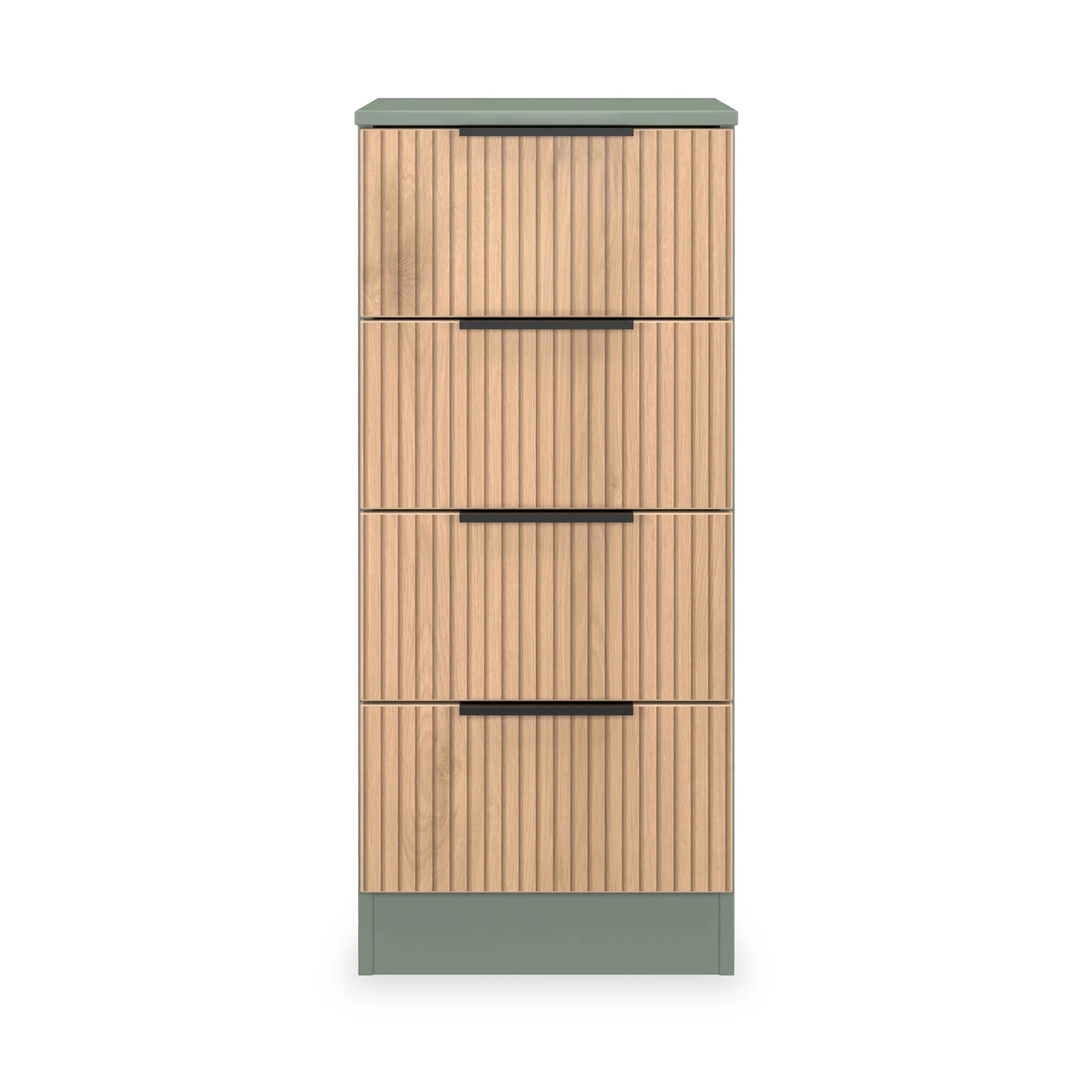Jago Slatted Effect 4 Drawer Bedside Table - Image 7