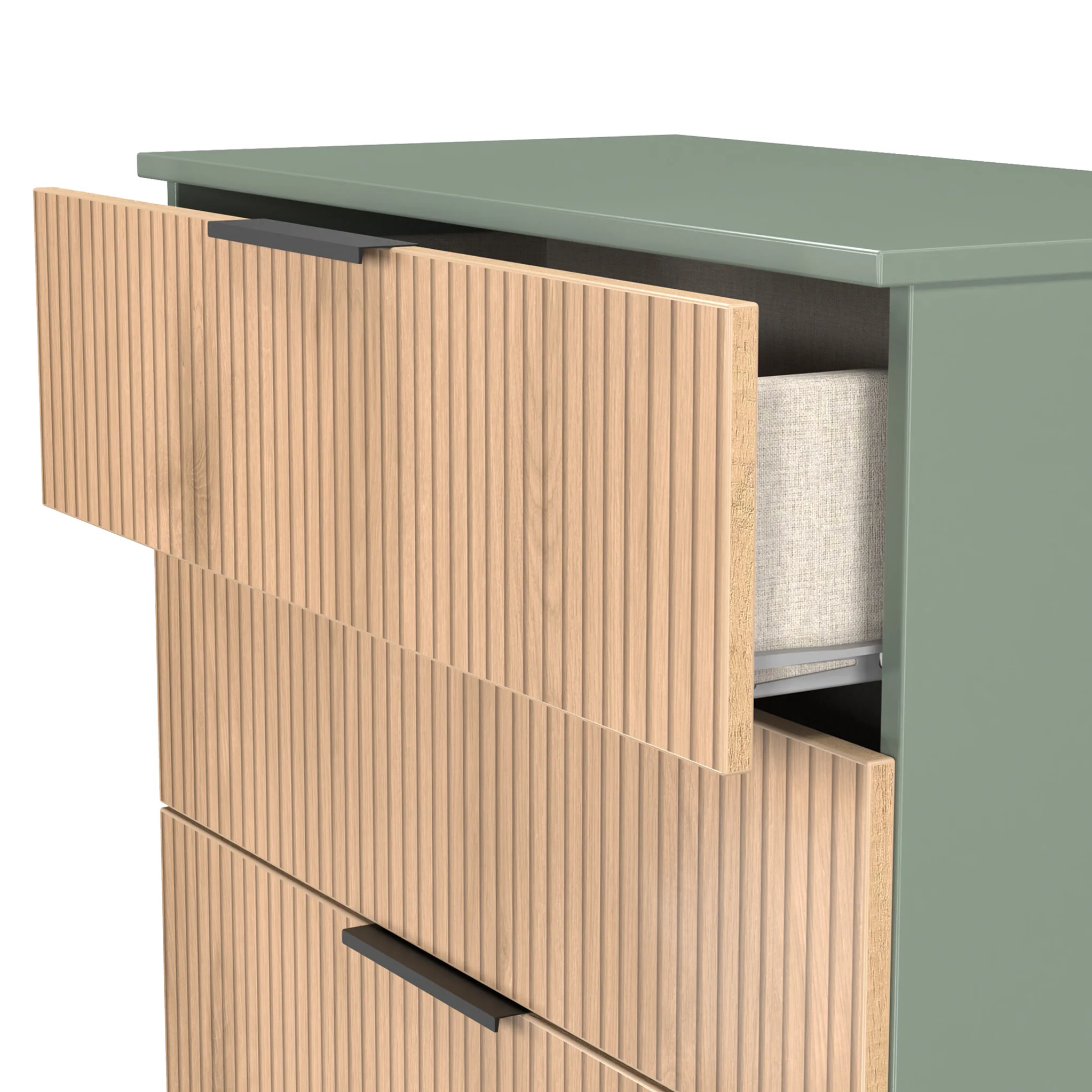 Jago Slatted Effect 4 Drawer Chest - Image 10