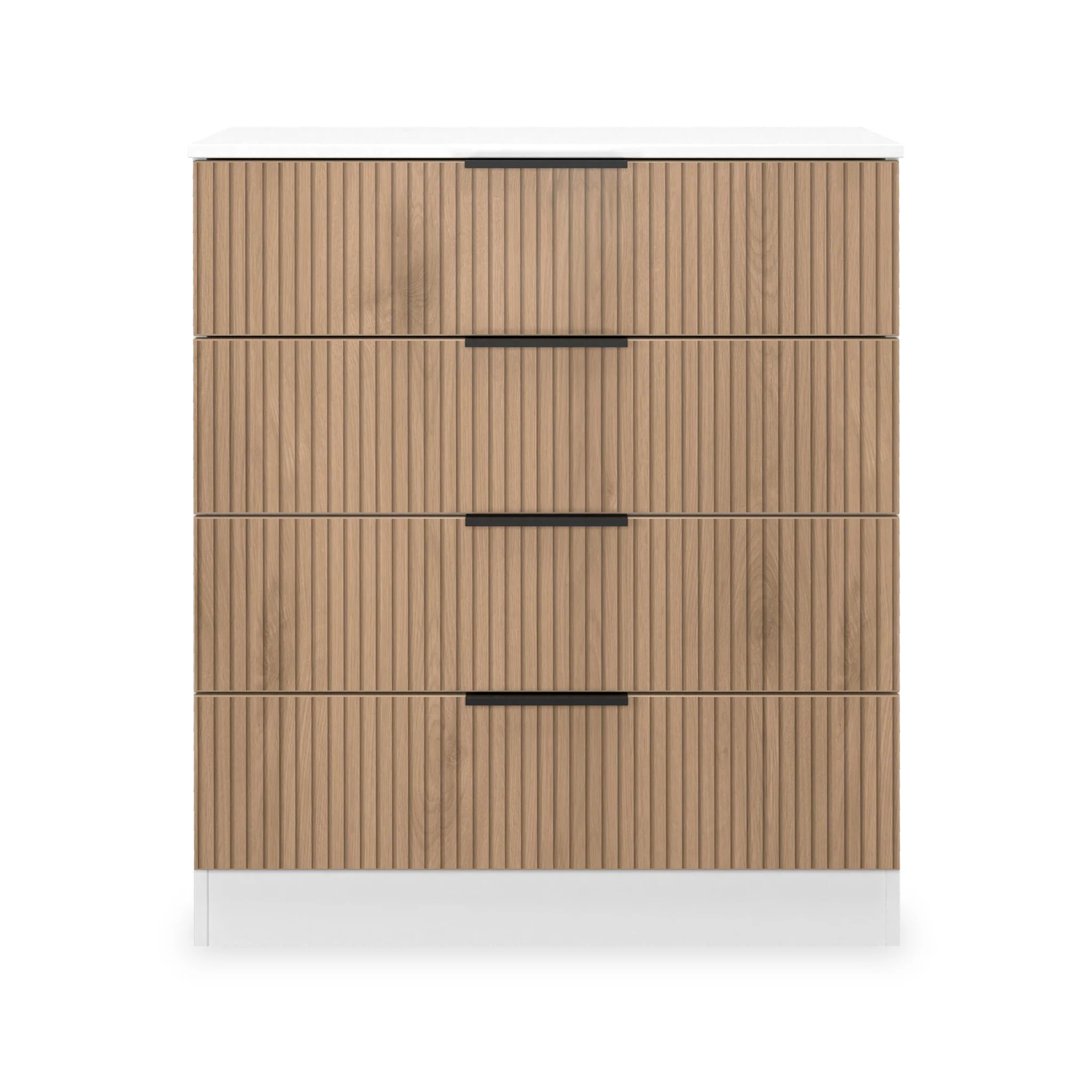 Jago Slatted Effect 4 Drawer Chest - Image 12