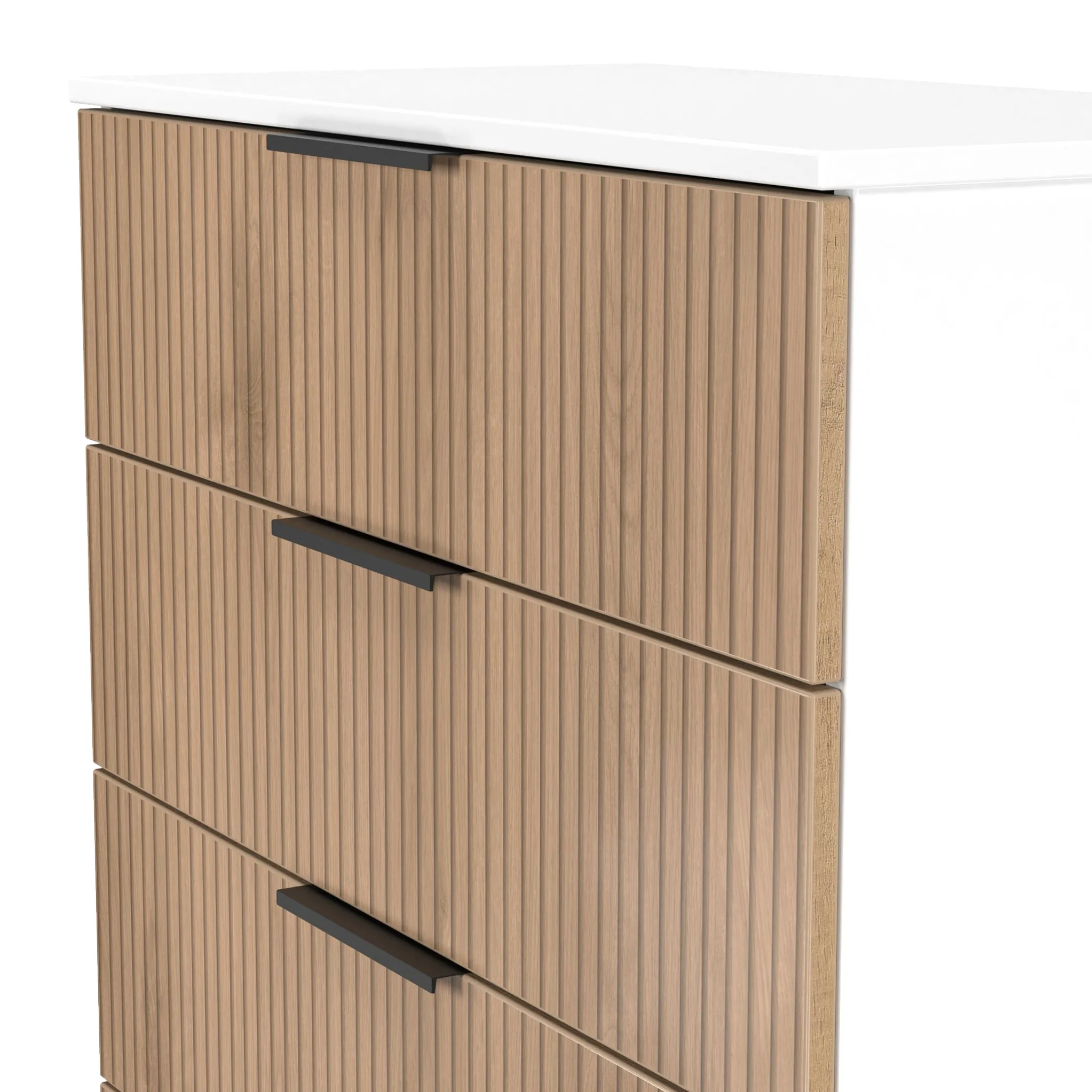 Jago Slatted Effect 4 Drawer Chest - Image 14