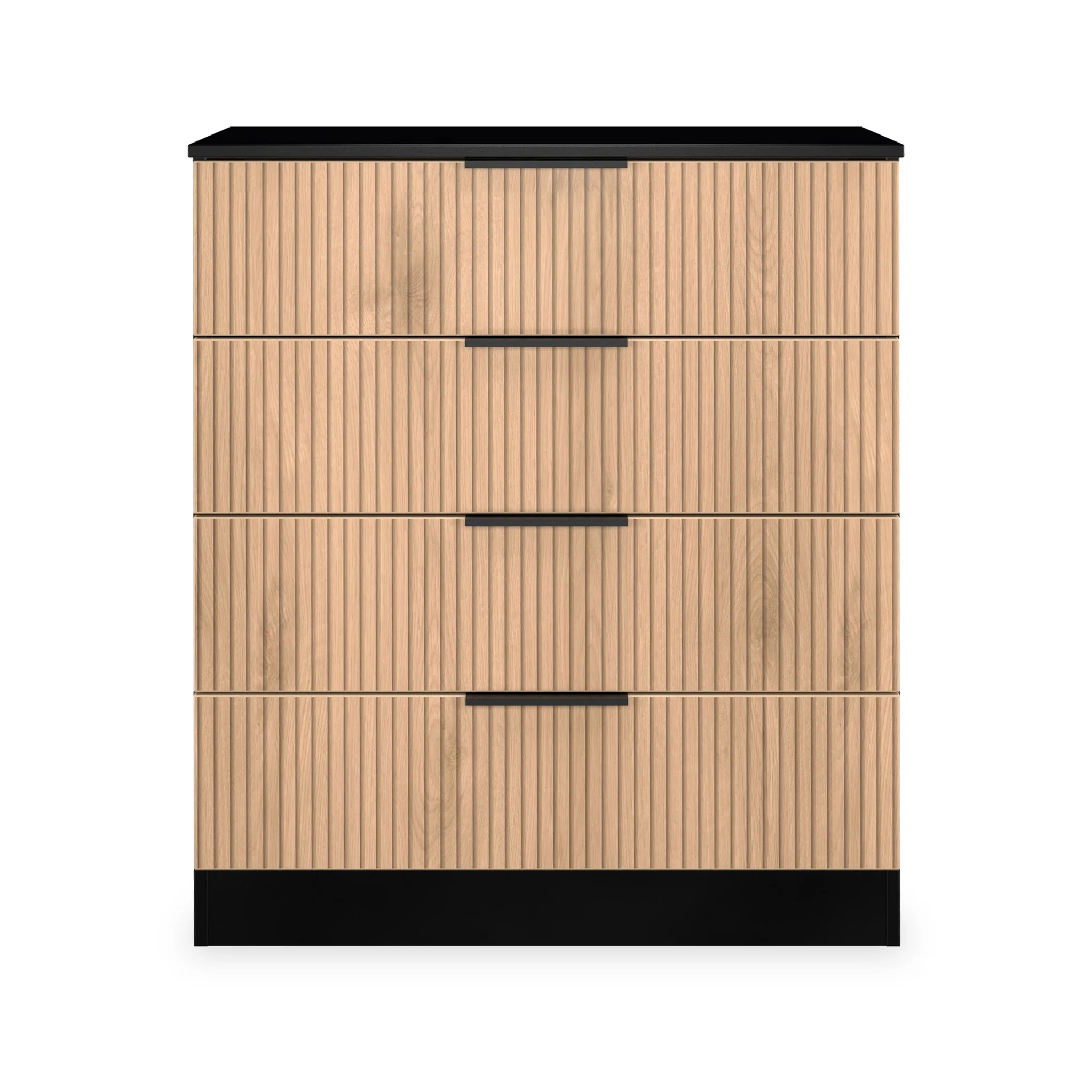 Jago Slatted Effect 4 Drawer Chest - Image 2