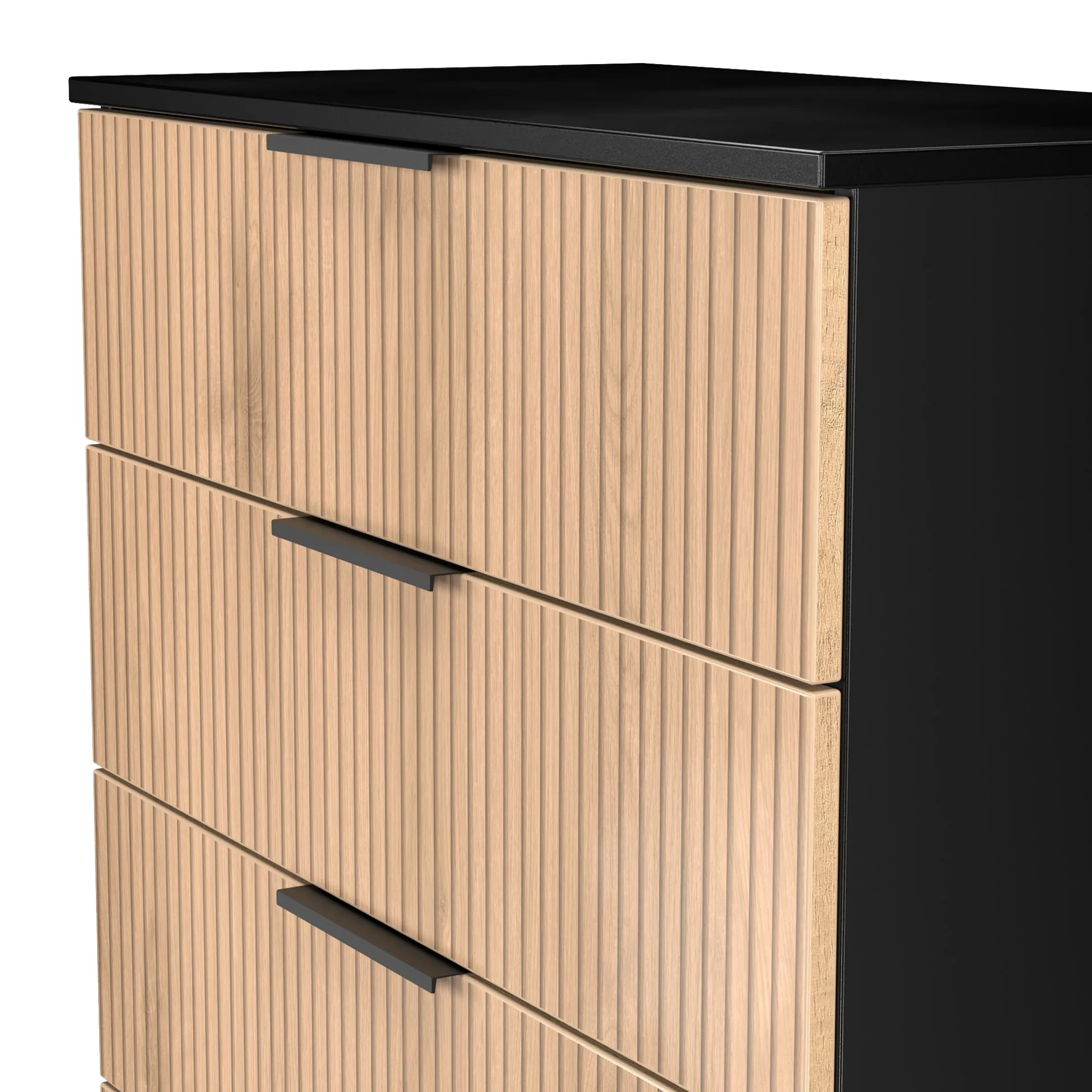 Jago Slatted Effect 4 Drawer Chest - Image 4