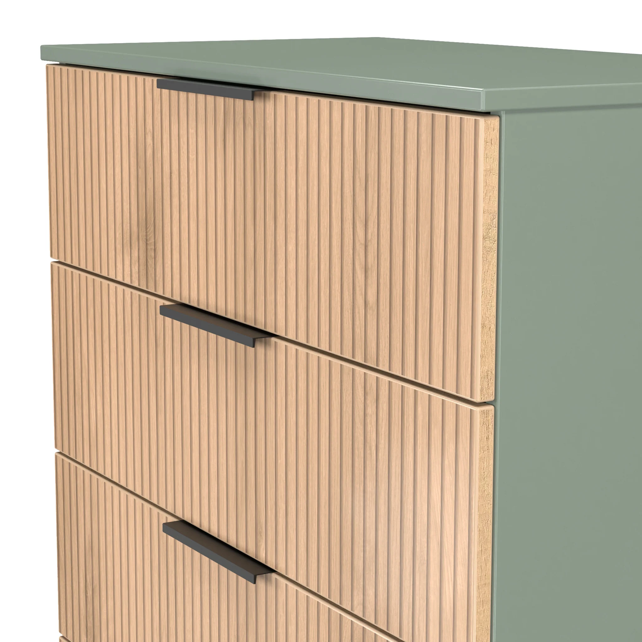 Jago Slatted Effect 4 Drawer Chest - Image 9
