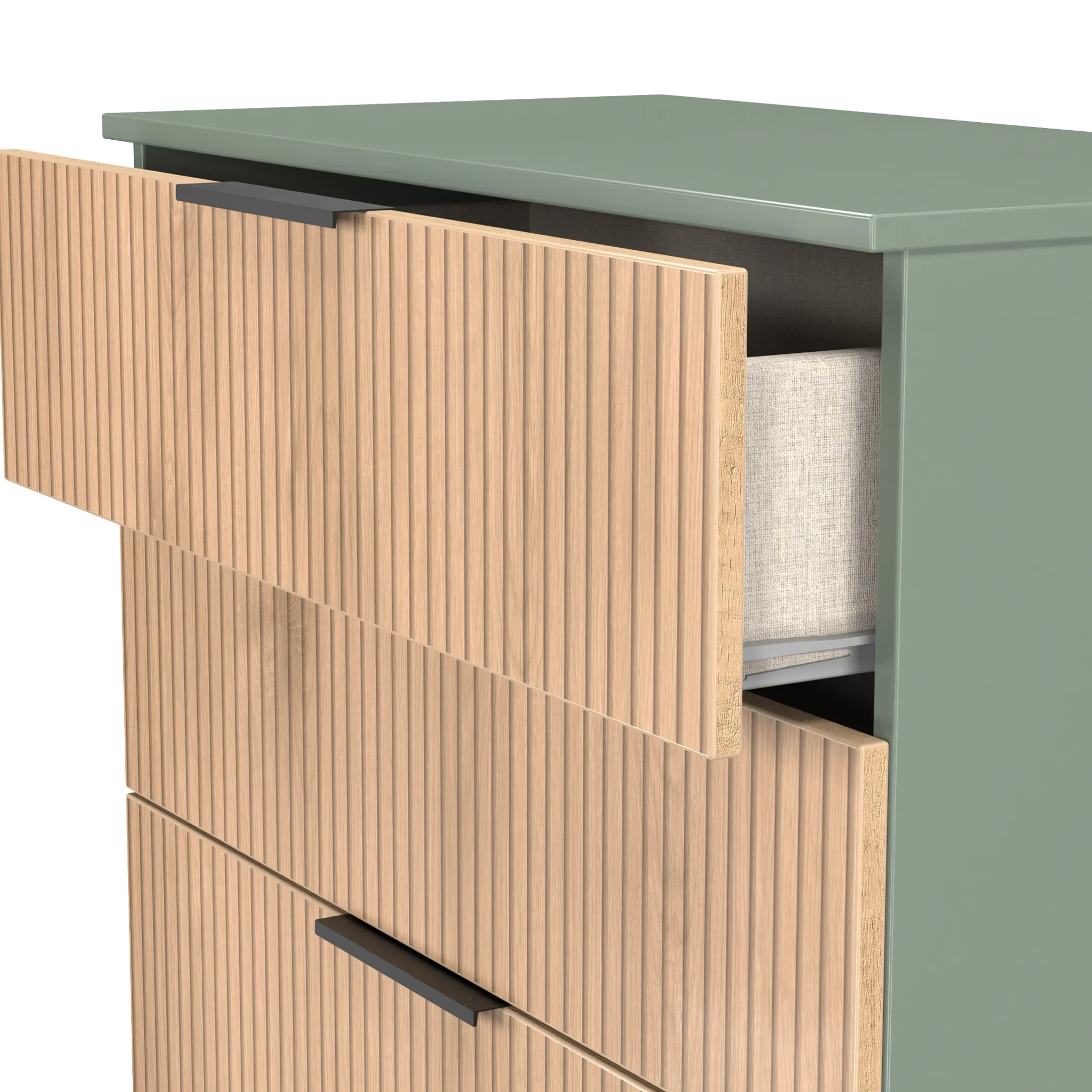 Jago Slatted Effect 4 Drawer Deep Chest - Image 12