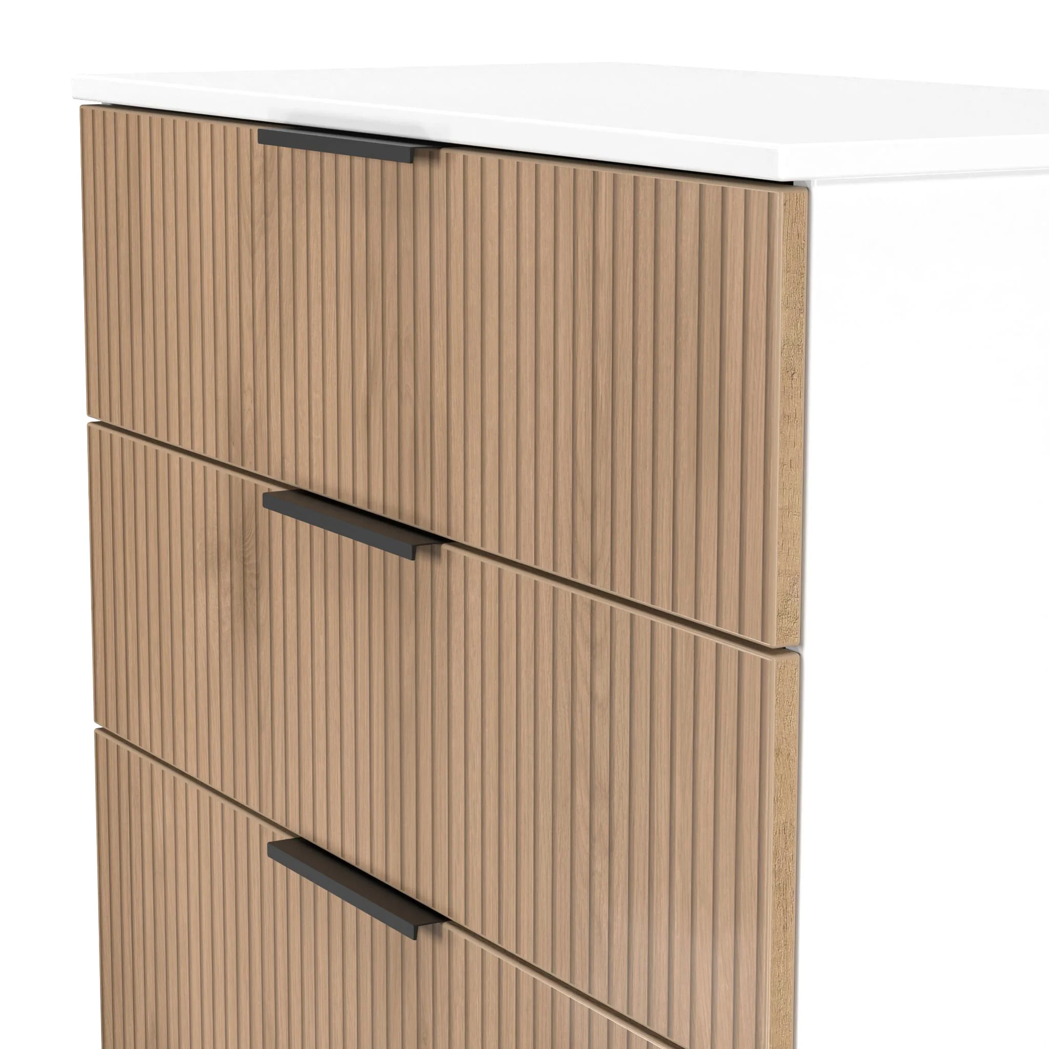 Jago Slatted Effect 4 Drawer Deep Chest - Image 17