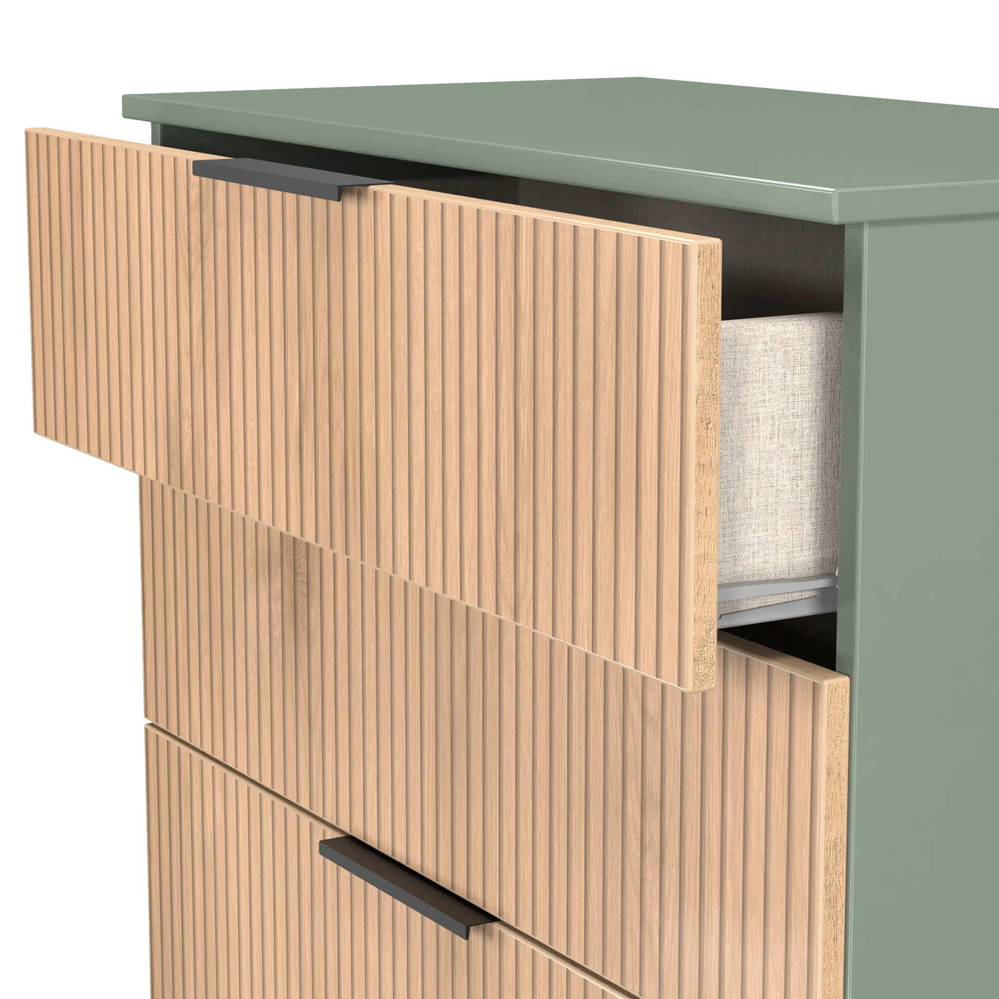 Jago Slatted Effect 5 Drawer Chest - Image 10