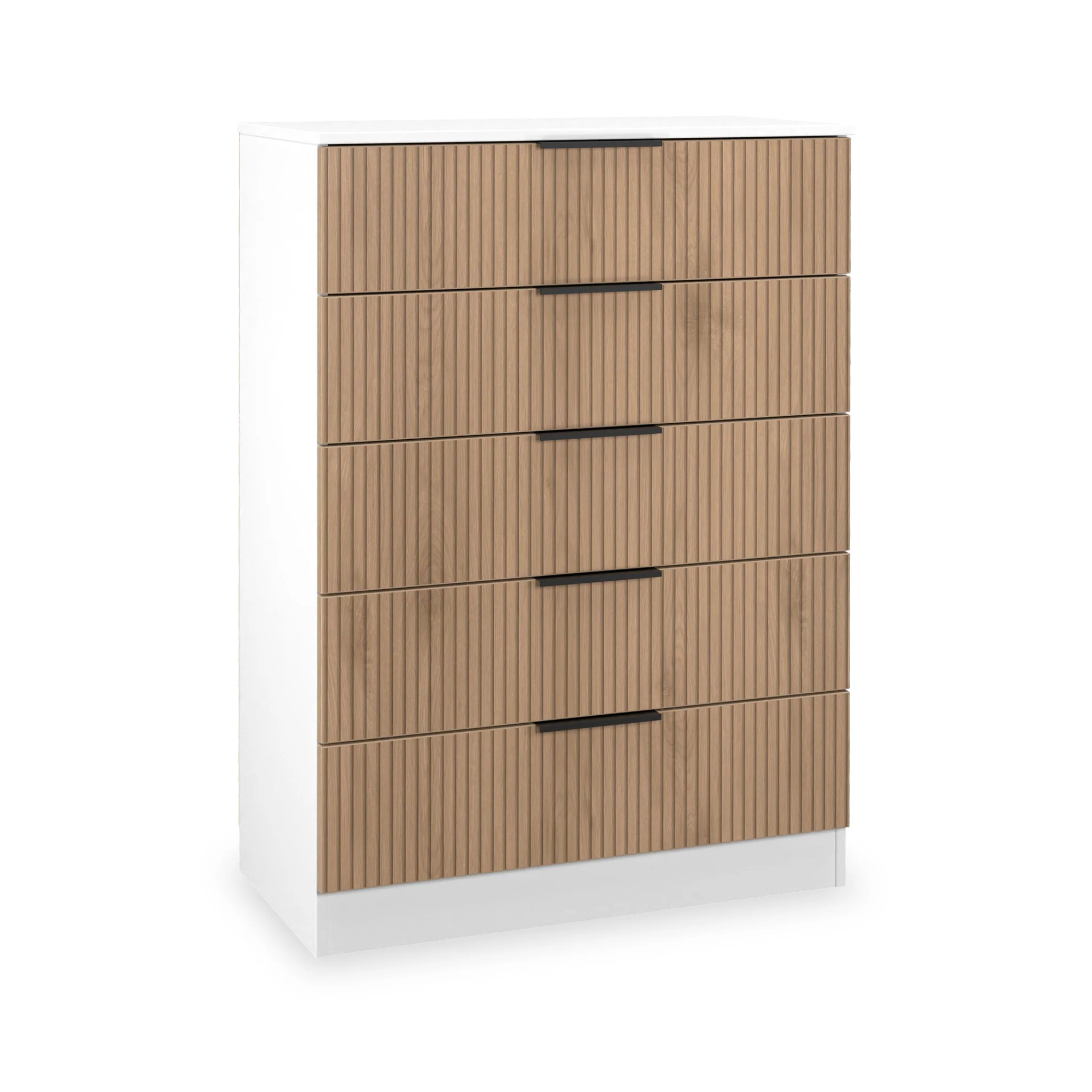 Jago Slatted Effect 5 Drawer Chest - Image 11