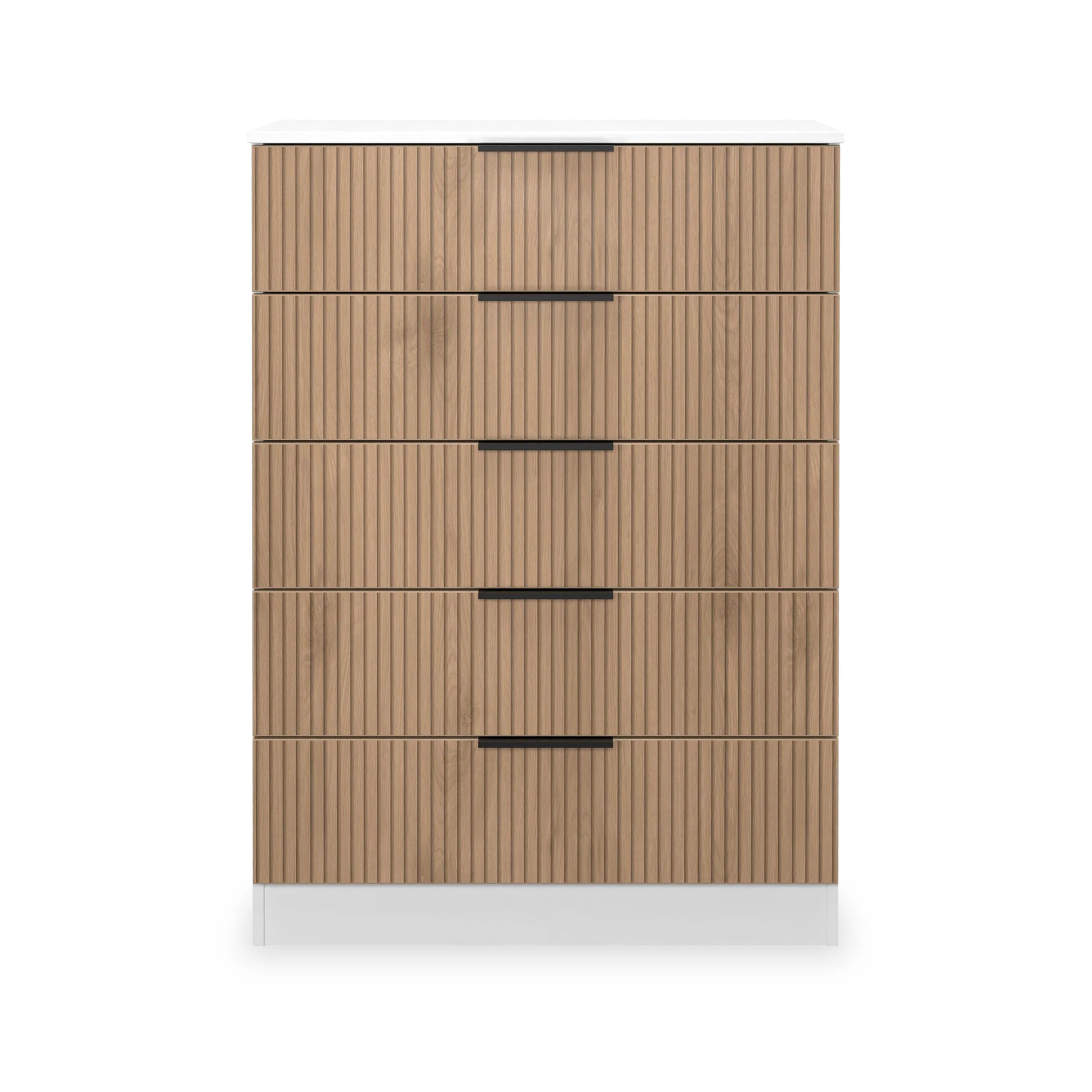 Jago Slatted Effect 5 Drawer Chest - Image 12