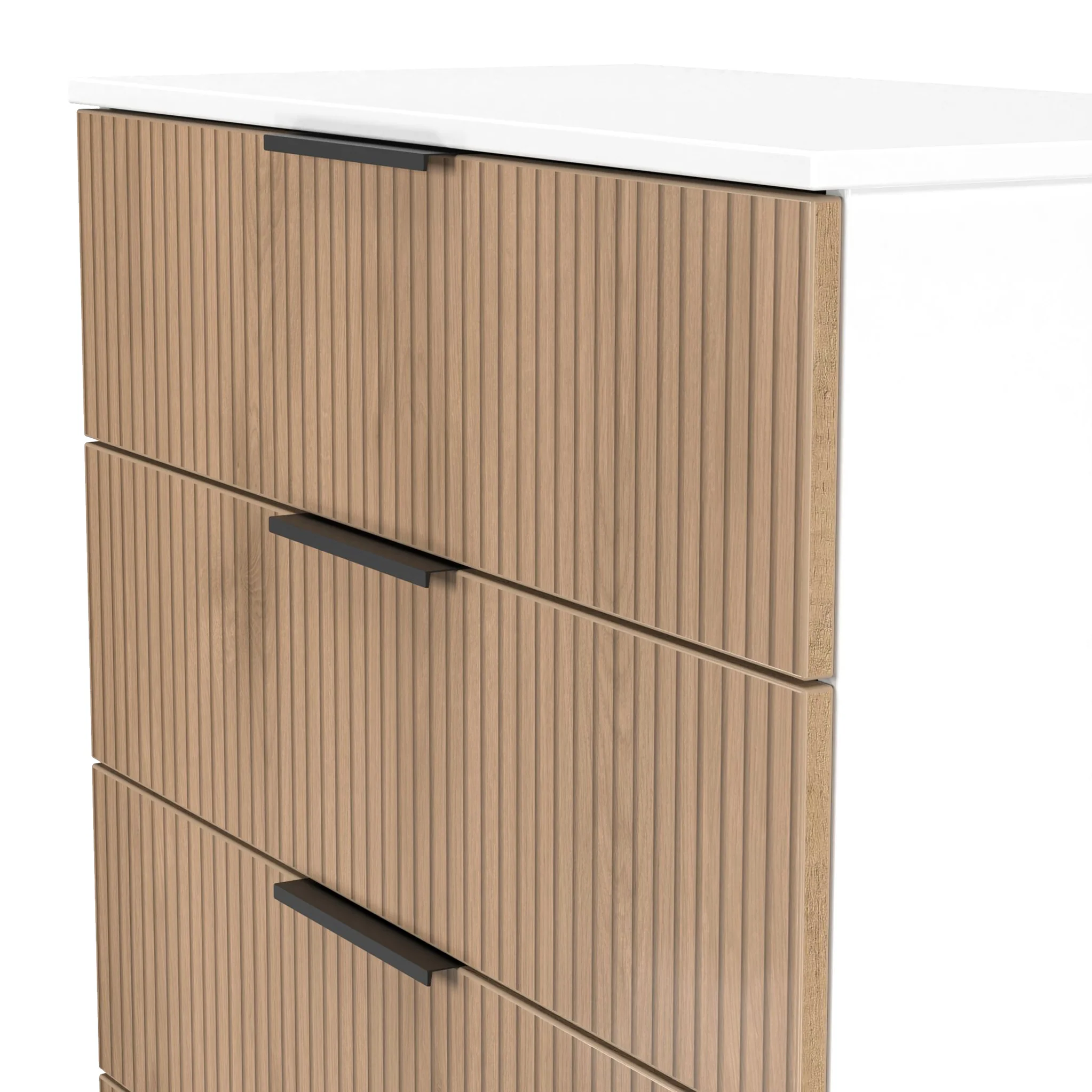Jago Slatted Effect 5 Drawer Chest - Image 14