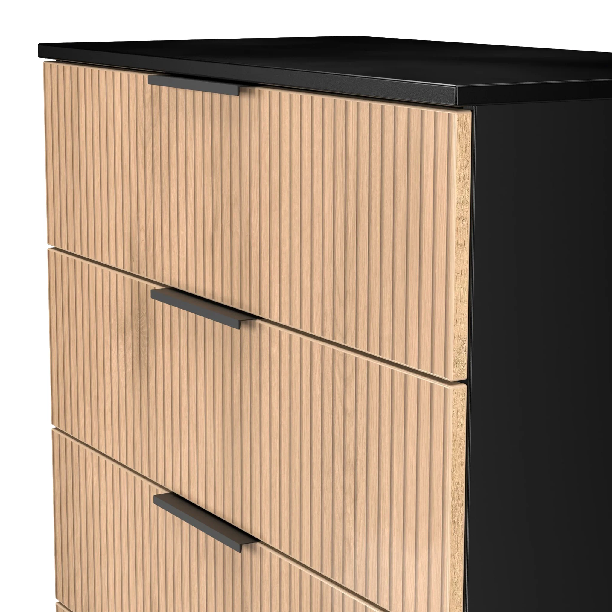 Jago Slatted Effect 5 Drawer Chest - Image 4
