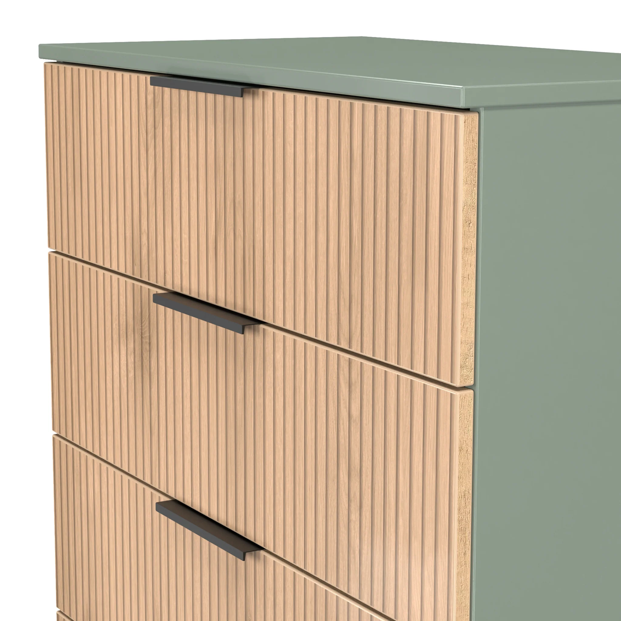 Jago Slatted Effect 5 Drawer Chest - Image 9