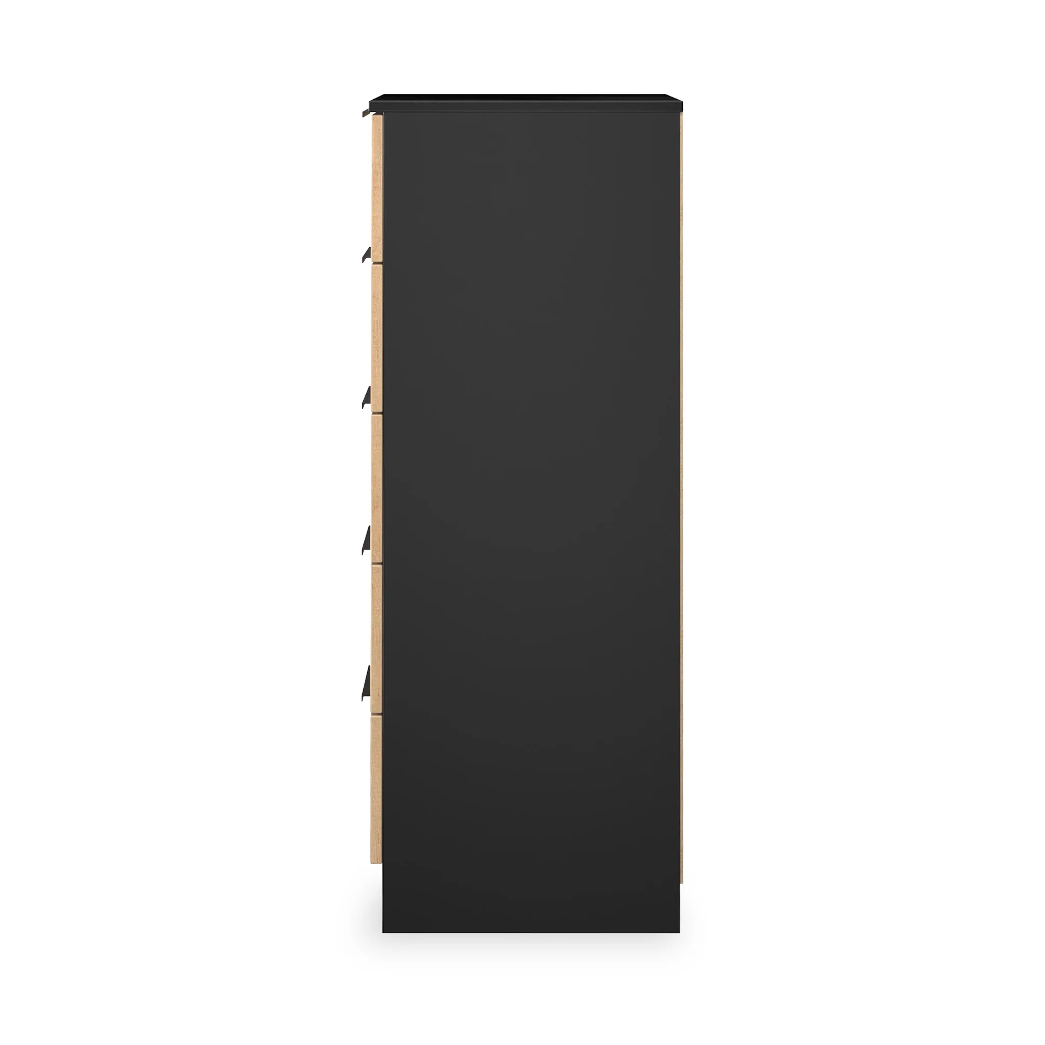 Jago Slatted Effect 5 Drawer Slim Tallboy - Image 3