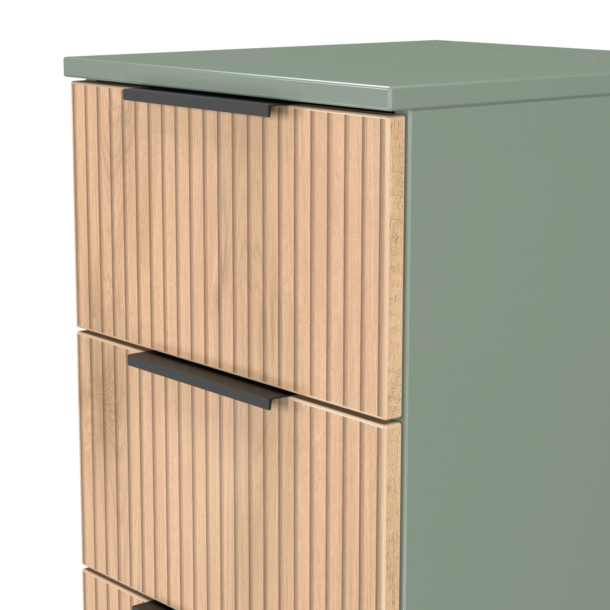Jago Slatted Effect 5 Drawer Slim Tallboy - Image 9