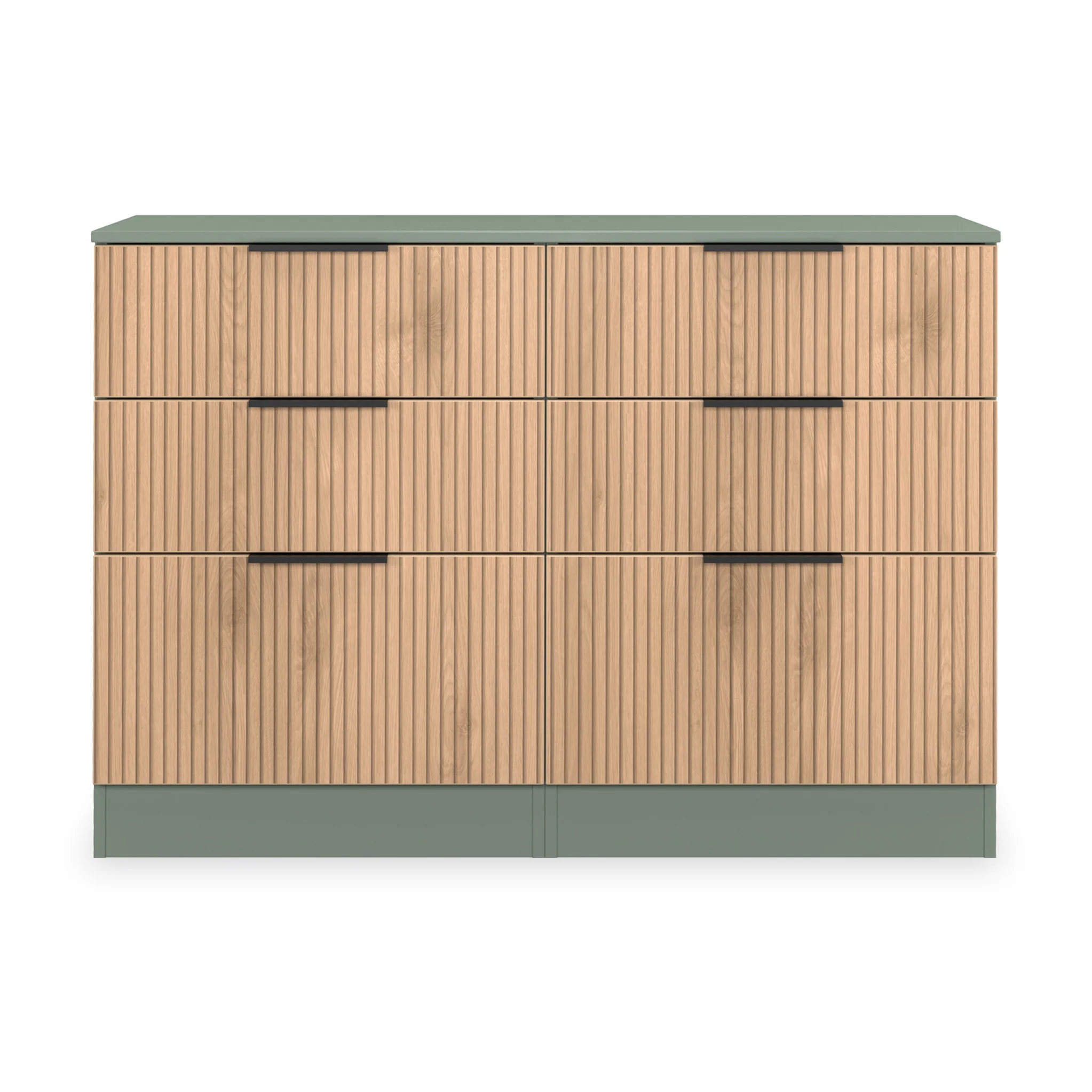 Jago Slatted Effect 6 Drawer Midi Chest - Image 7