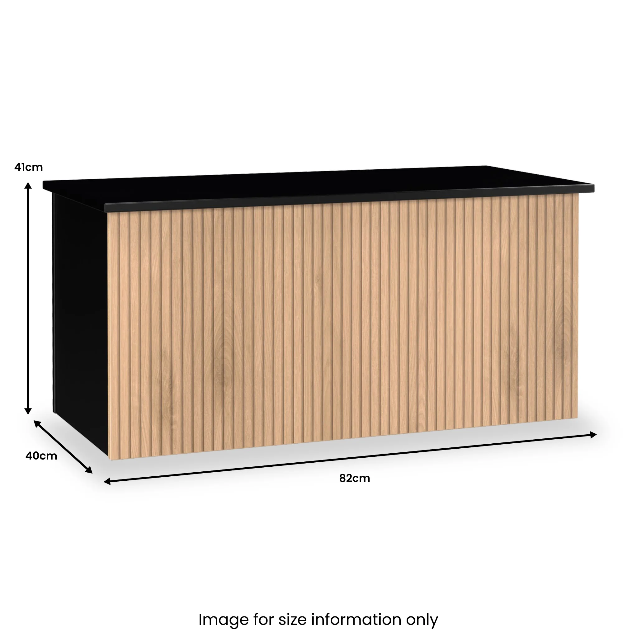Jago Slatted Effect Blanket Box - Image 16