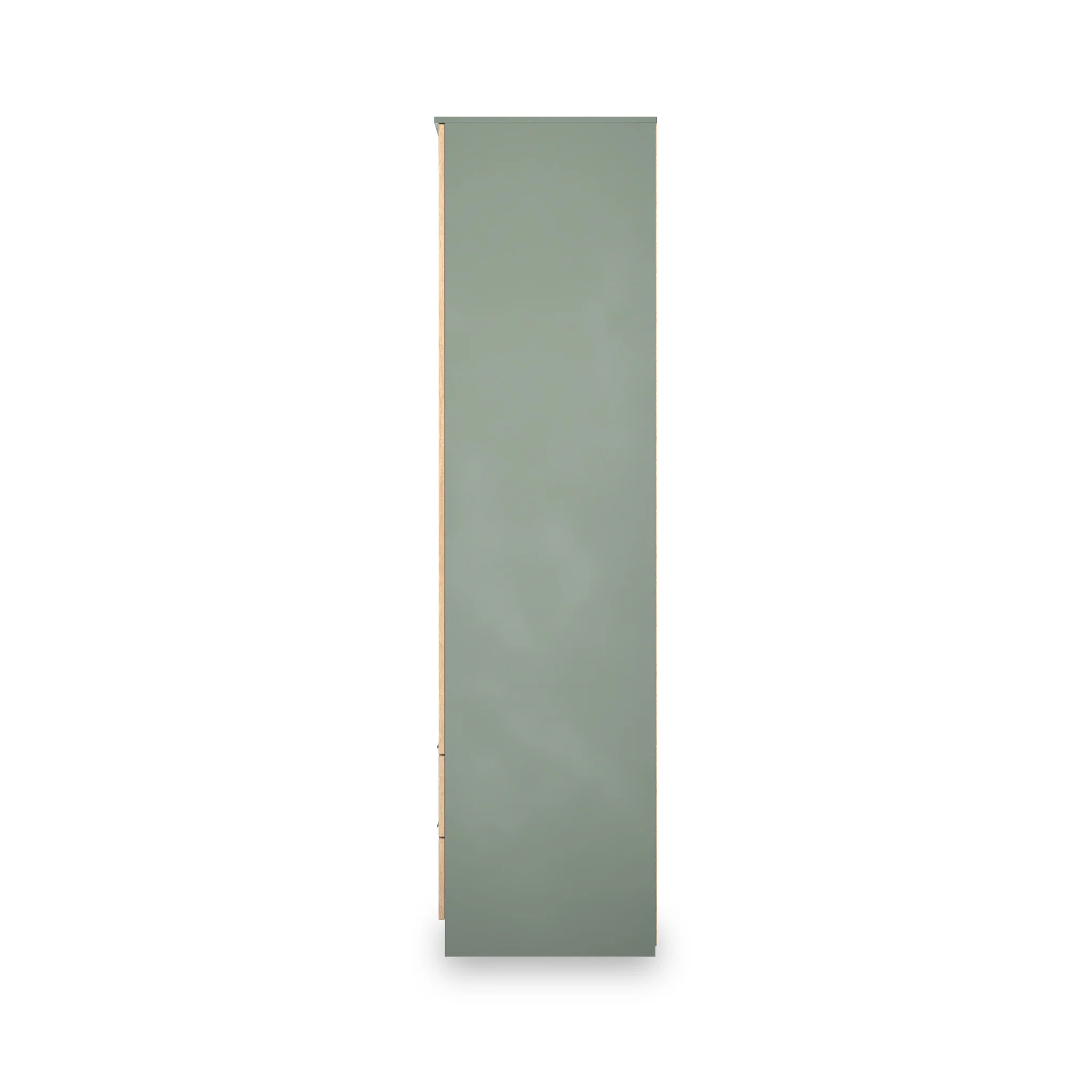 Jago Slatted Effect Tall 2 Door 2 Drawer Mirrored Wardrobe - Image 10