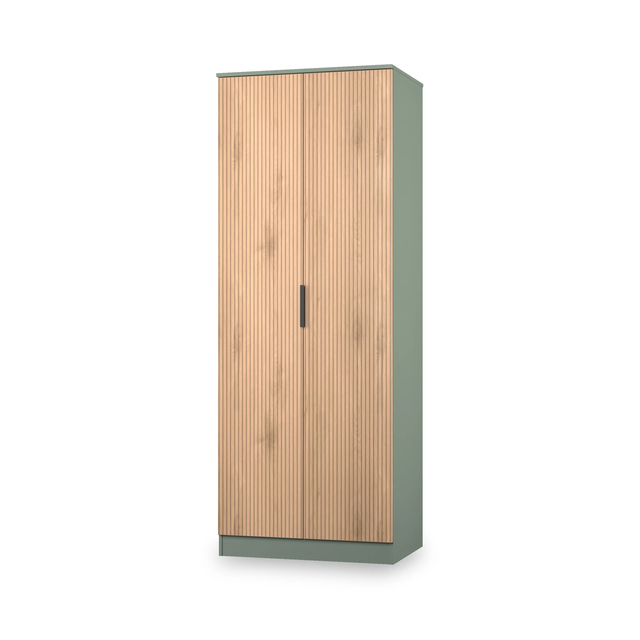 Jago Slatted Effect Tall 2 Door Wardrobe - Image 10