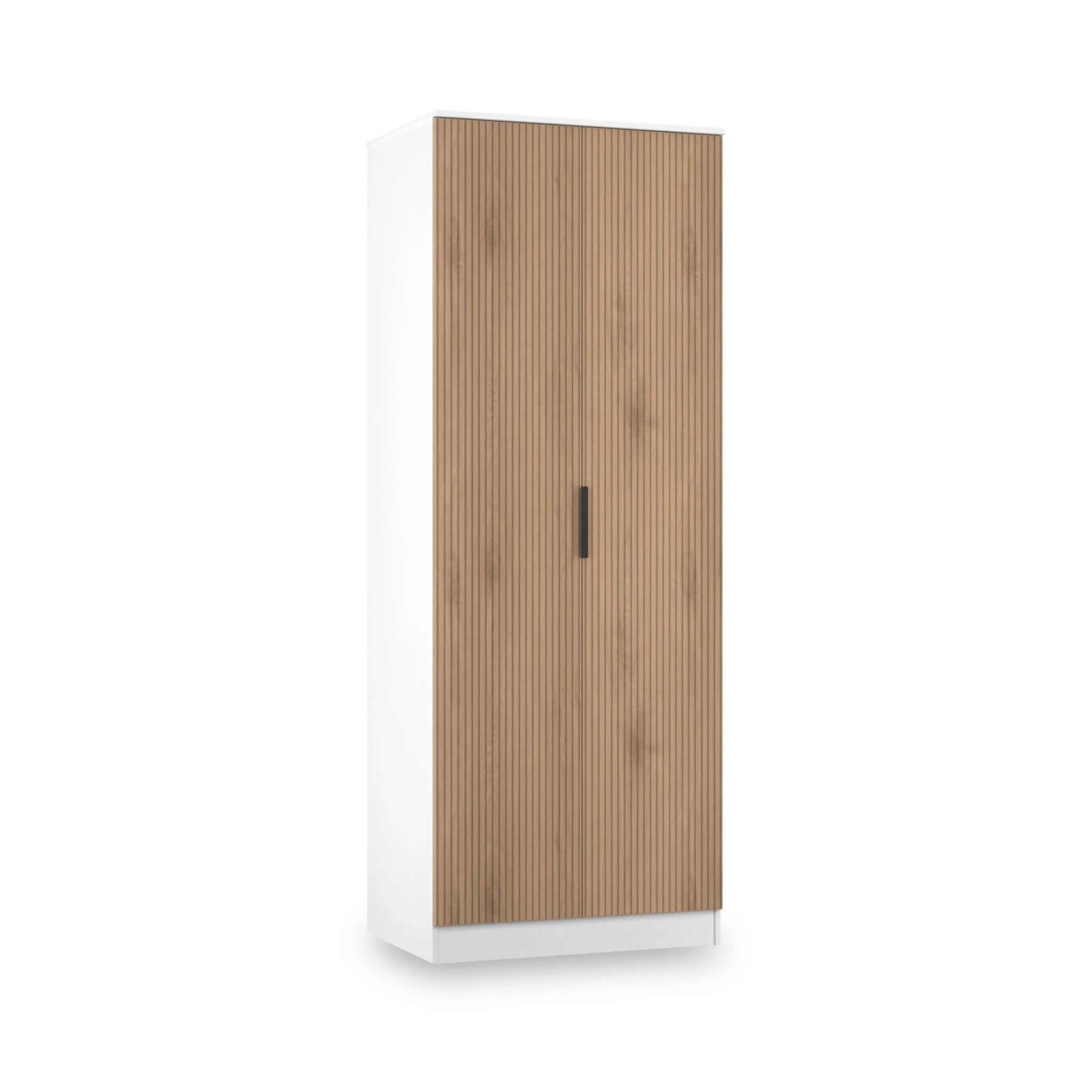 Jago Slatted Effect Tall 2 Door Wardrobe - Image 13