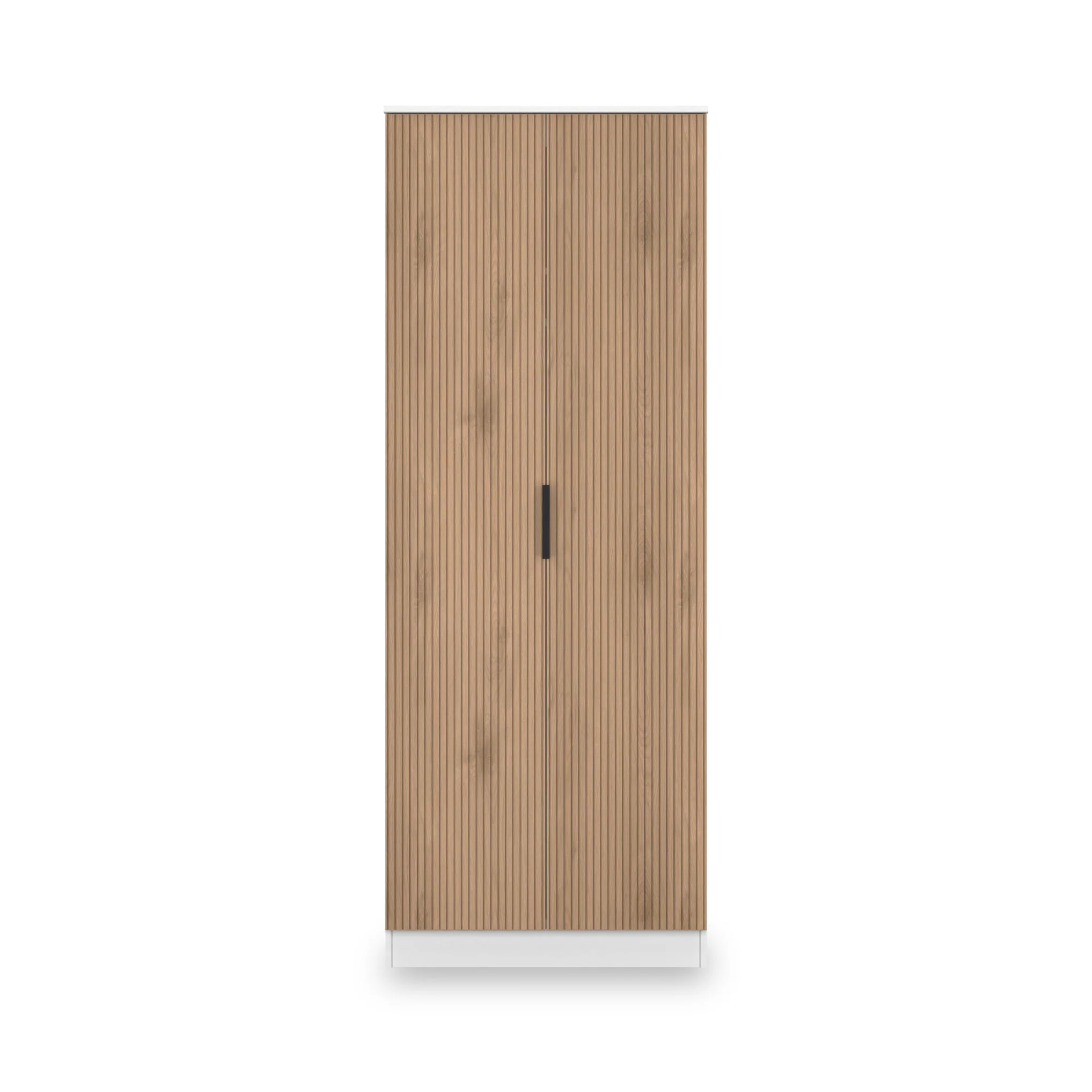 Jago Slatted Effect Tall 2 Door Wardrobe - Image 14