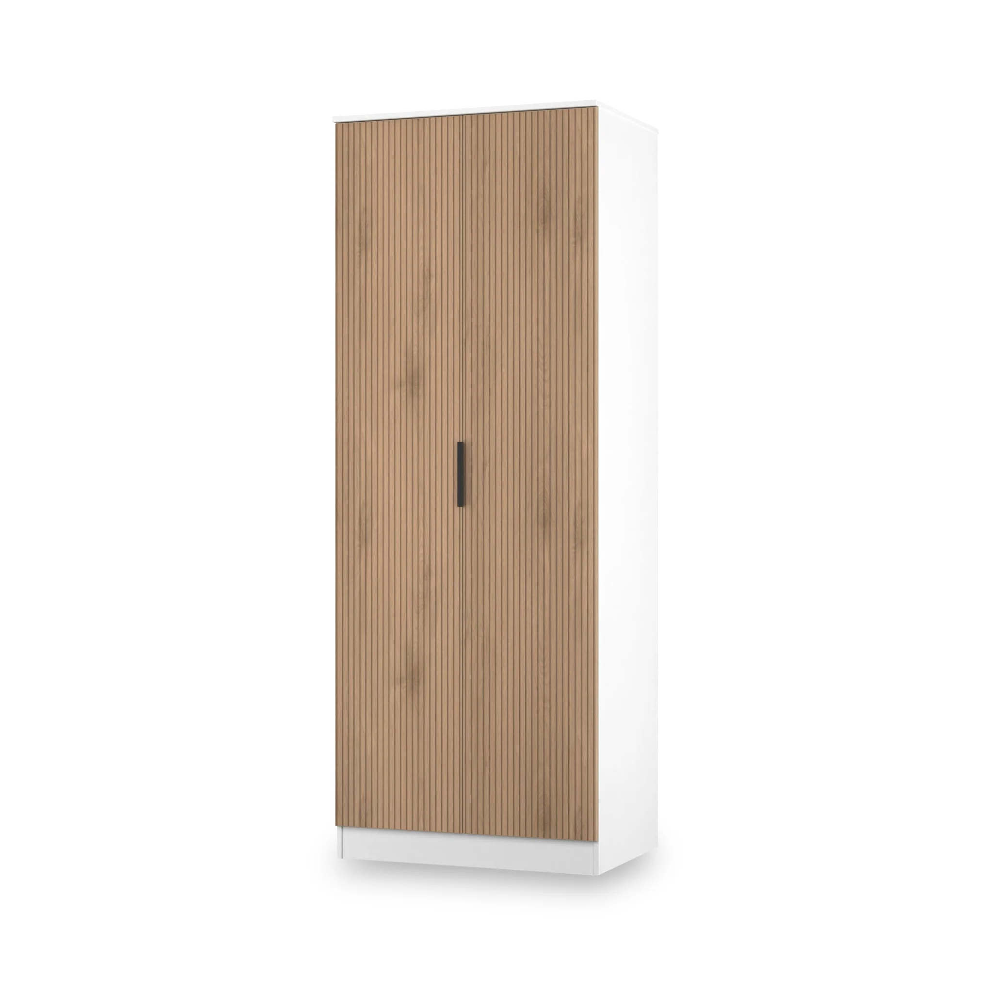Jago Slatted Effect Tall 2 Door Wardrobe - Image 18