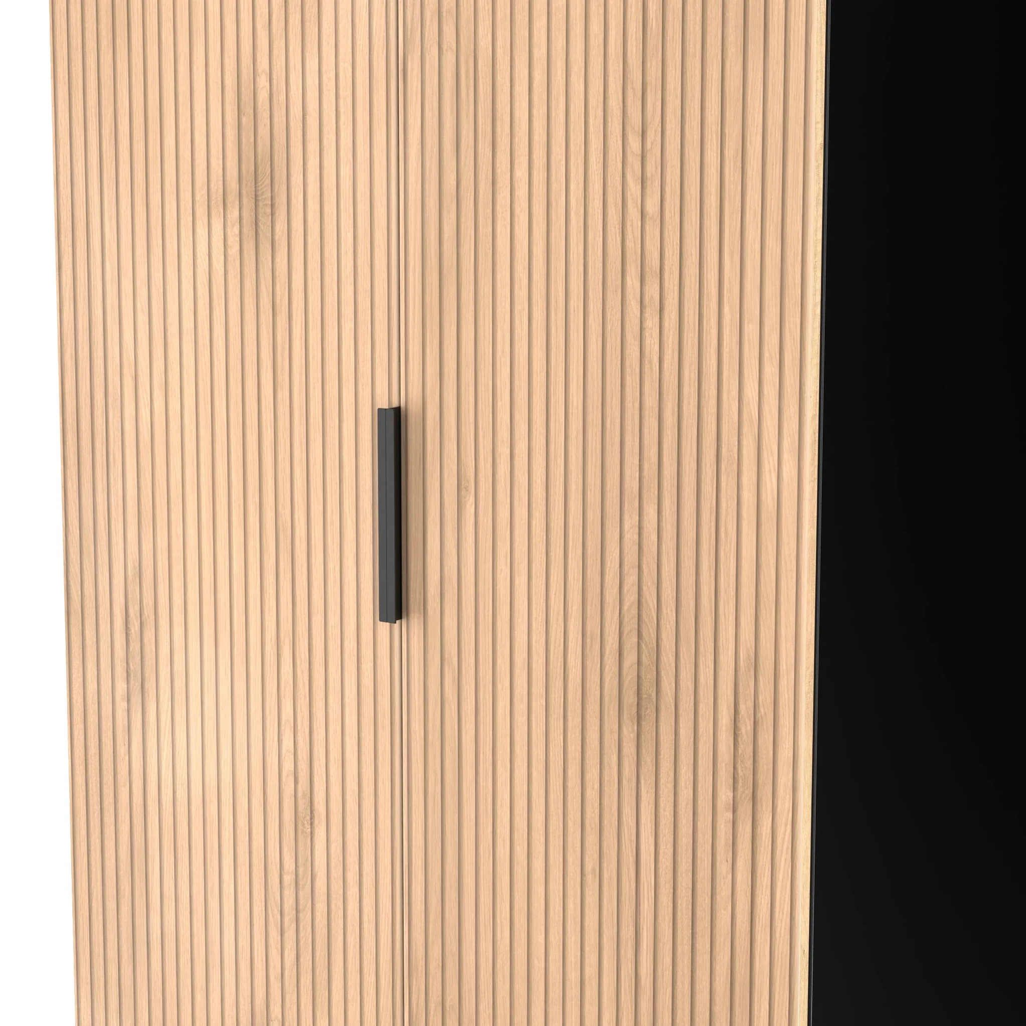 Jago Slatted Effect Tall 2 Door Wardrobe - Image 6