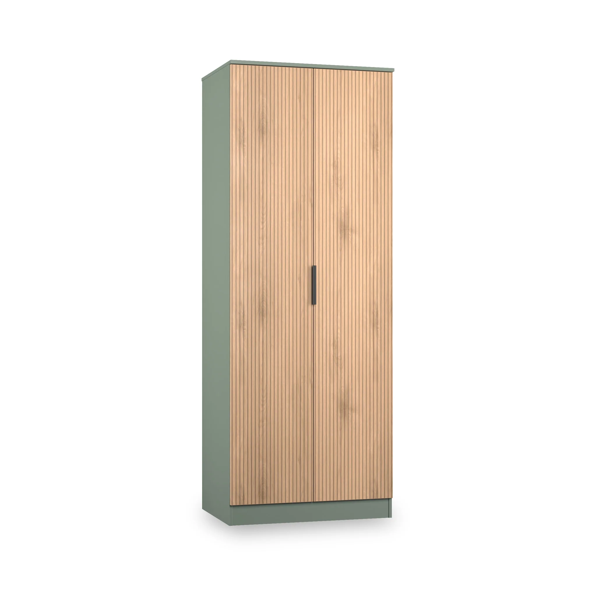 Jago Slatted Effect Tall 2 Door Wardrobe - Image 7