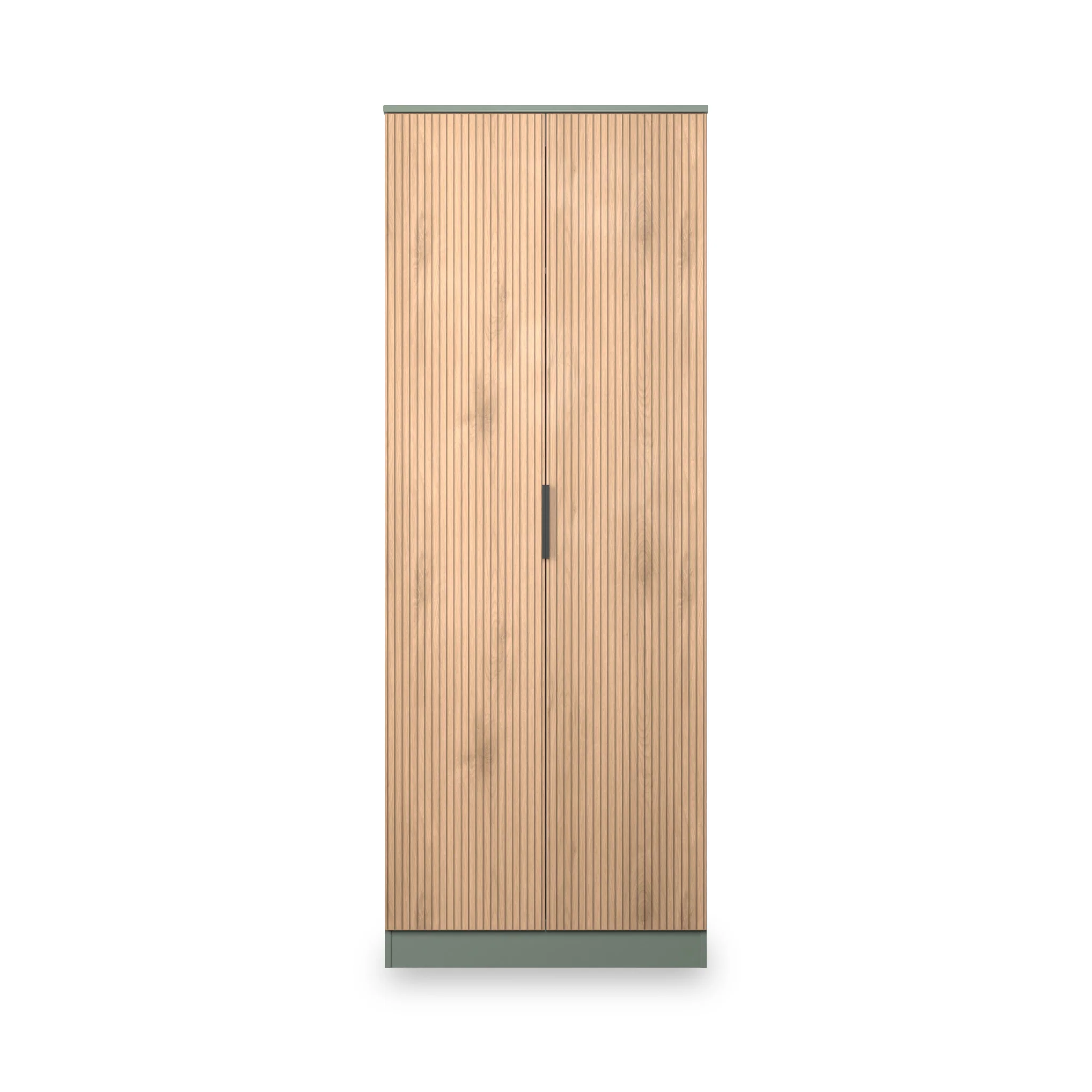 Jago Slatted Effect Tall 2 Door Wardrobe - Image 8