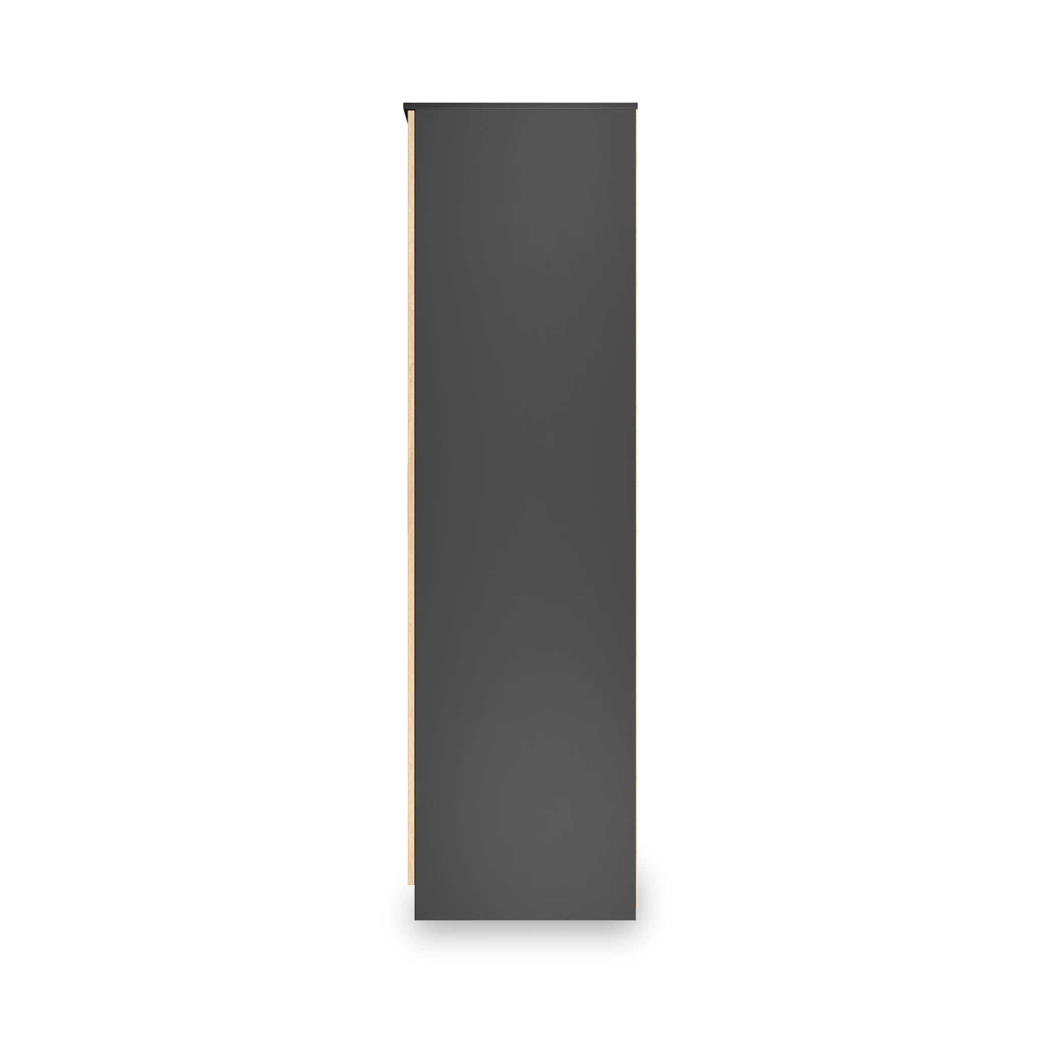 Jago Slatted Effect Tall 3 Door Mirrored Wardrobe - Image 3